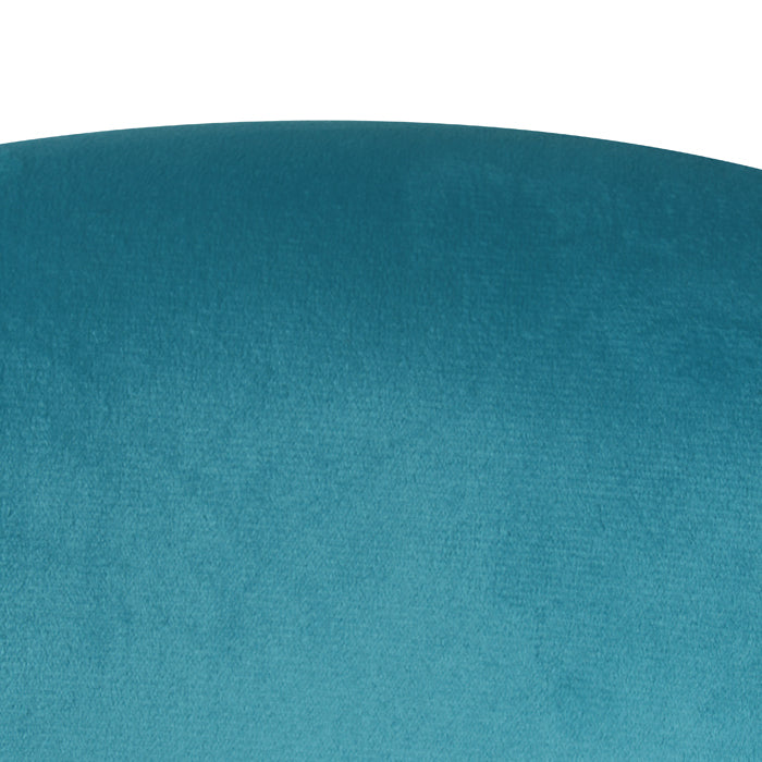 chaise reglable pivotante bleue