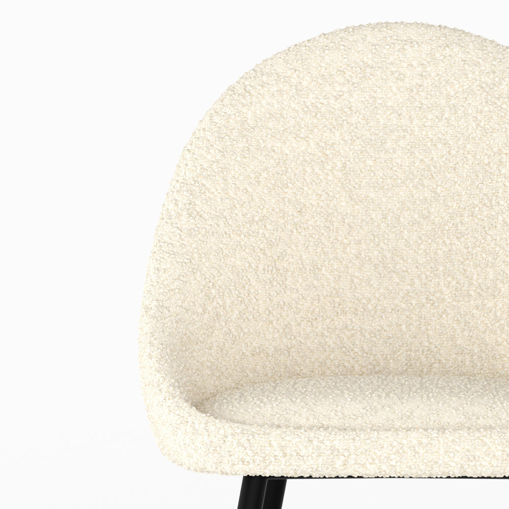 chaise rona lot 2 blanc casse boucle