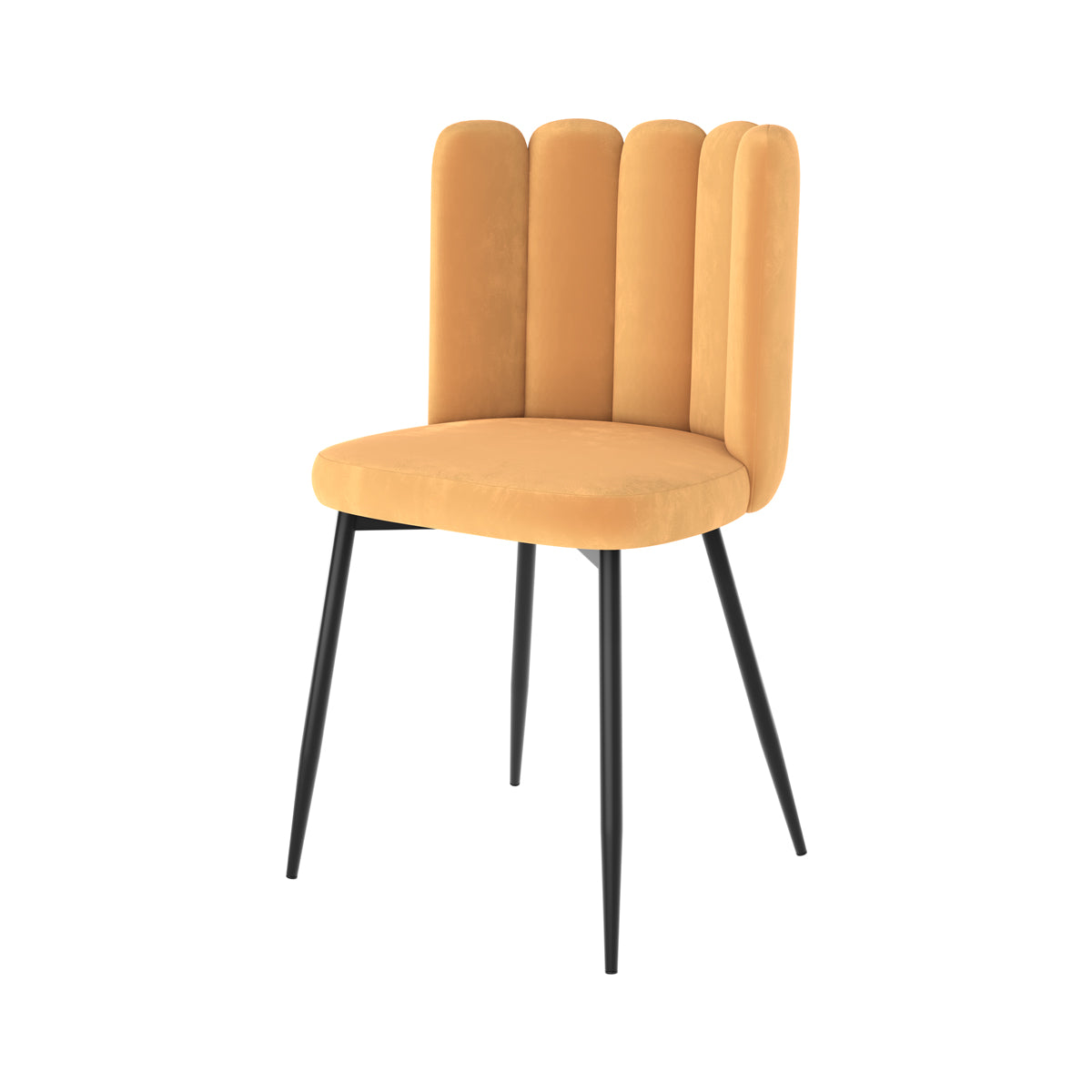 chaise rosy jaune velours