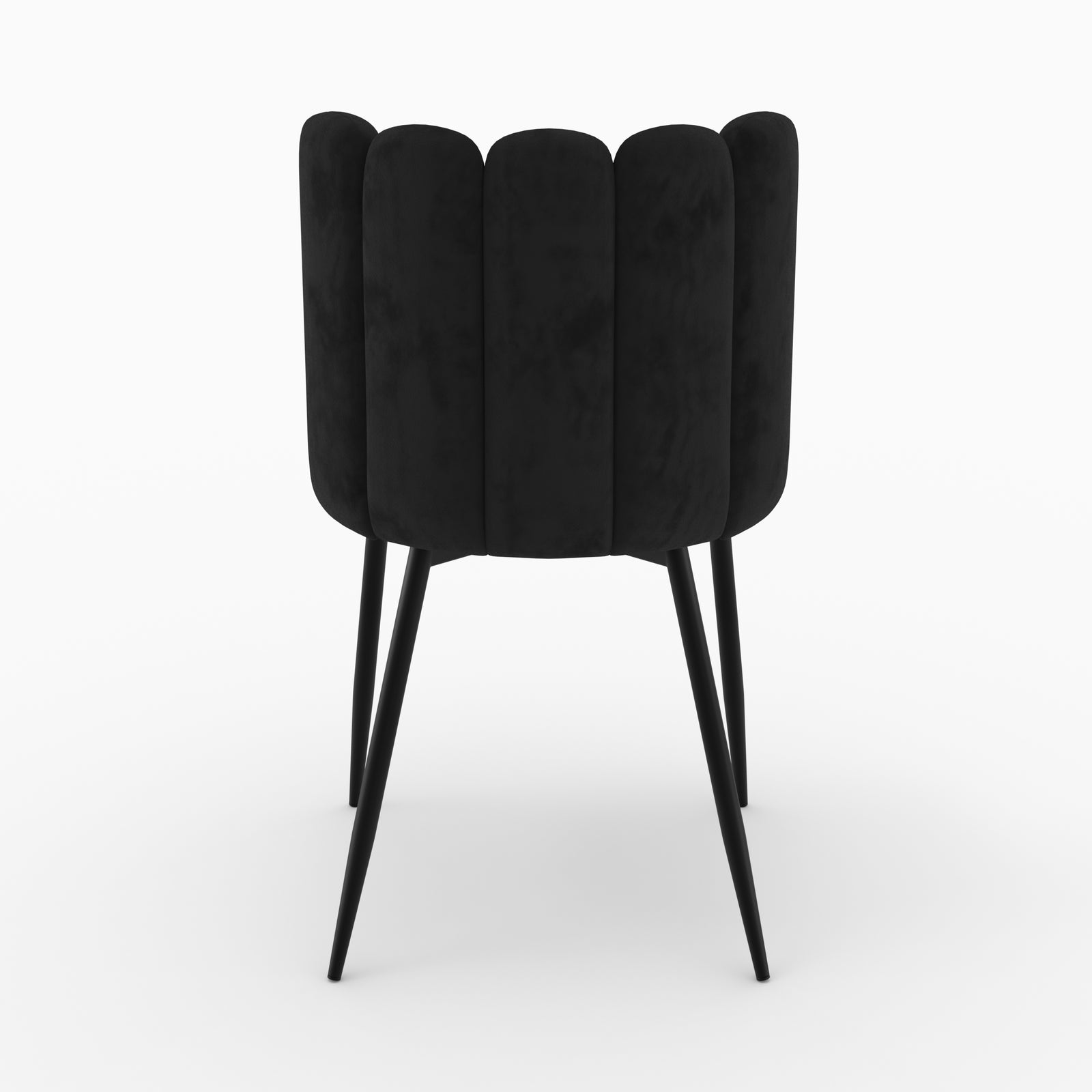 chaise rosy velours noir a l unite