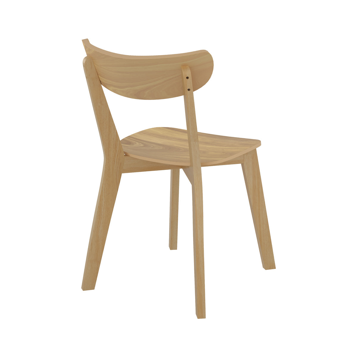 chaise scandi tabata en bois clair lot de 2