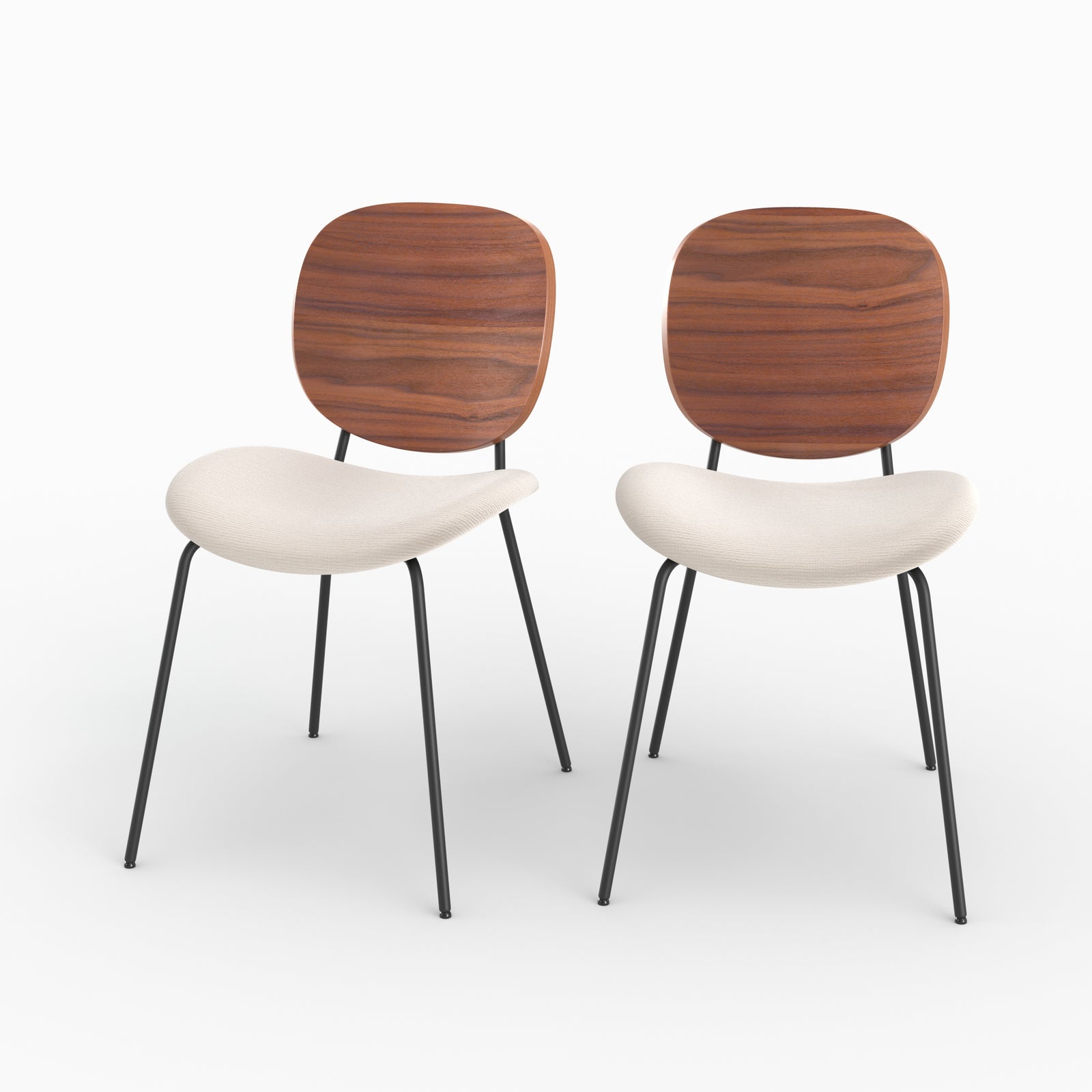 chaise simone rendez vous deco tissu chine beige lot 2