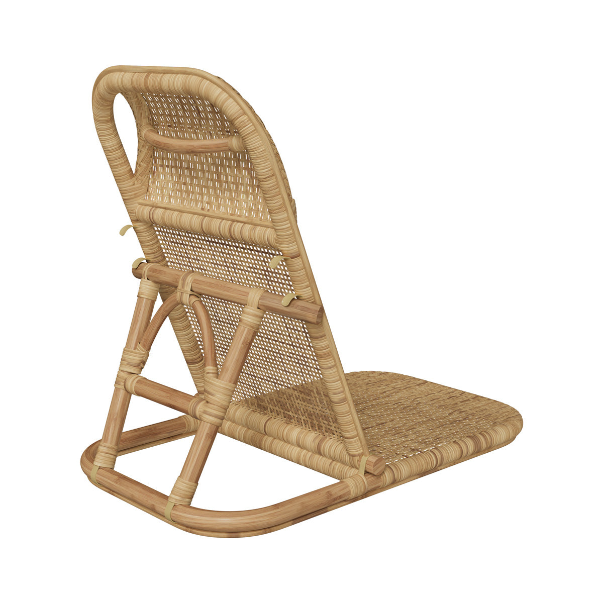 chaise transat favignana en rotin naturel