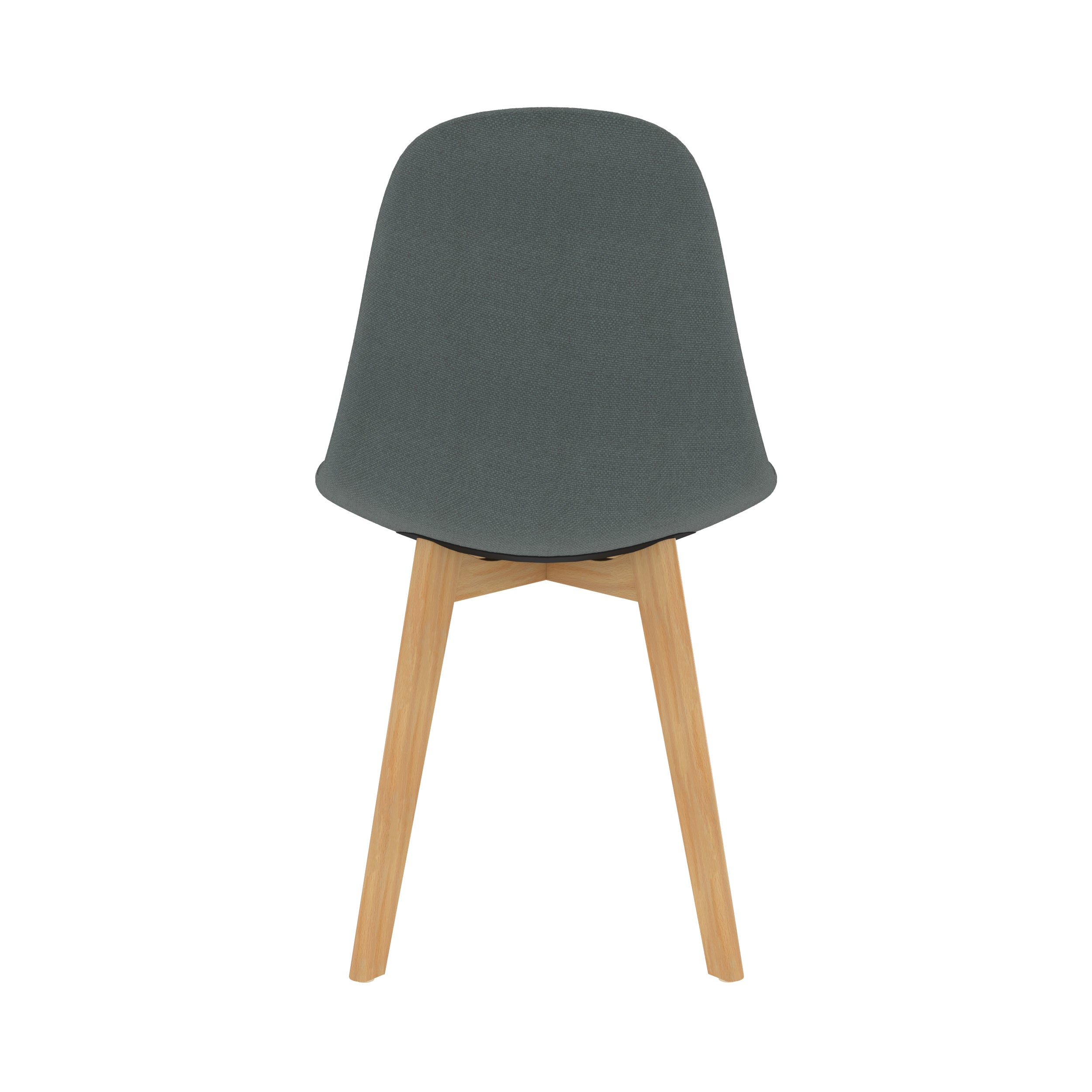 chaise yolo en tissu confort pieds bois