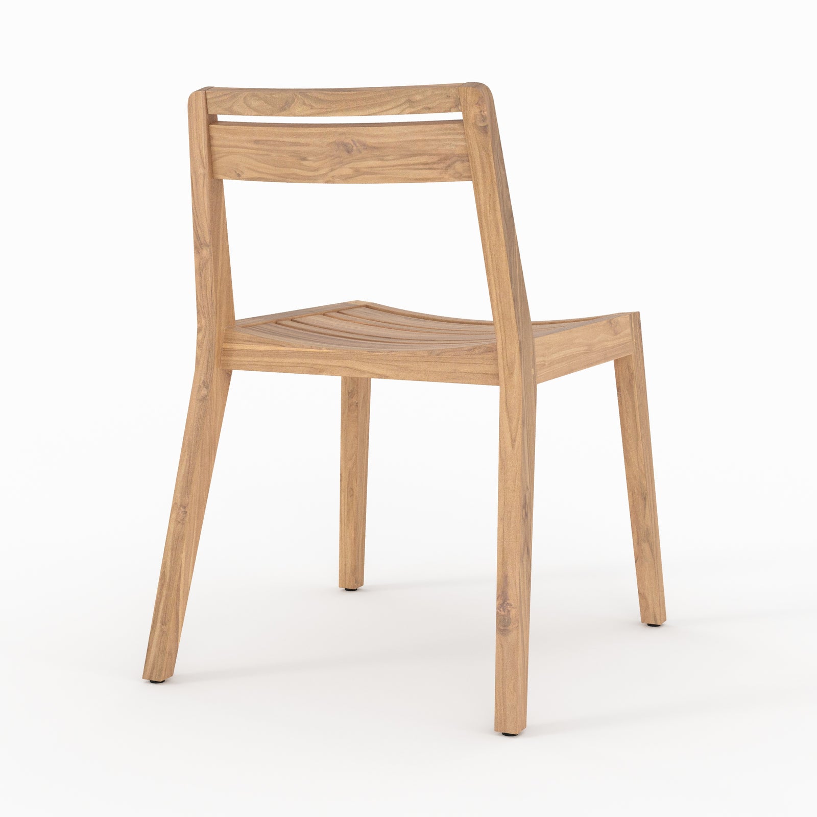 chaises de jardin zao en bois de teck recycle lot 2