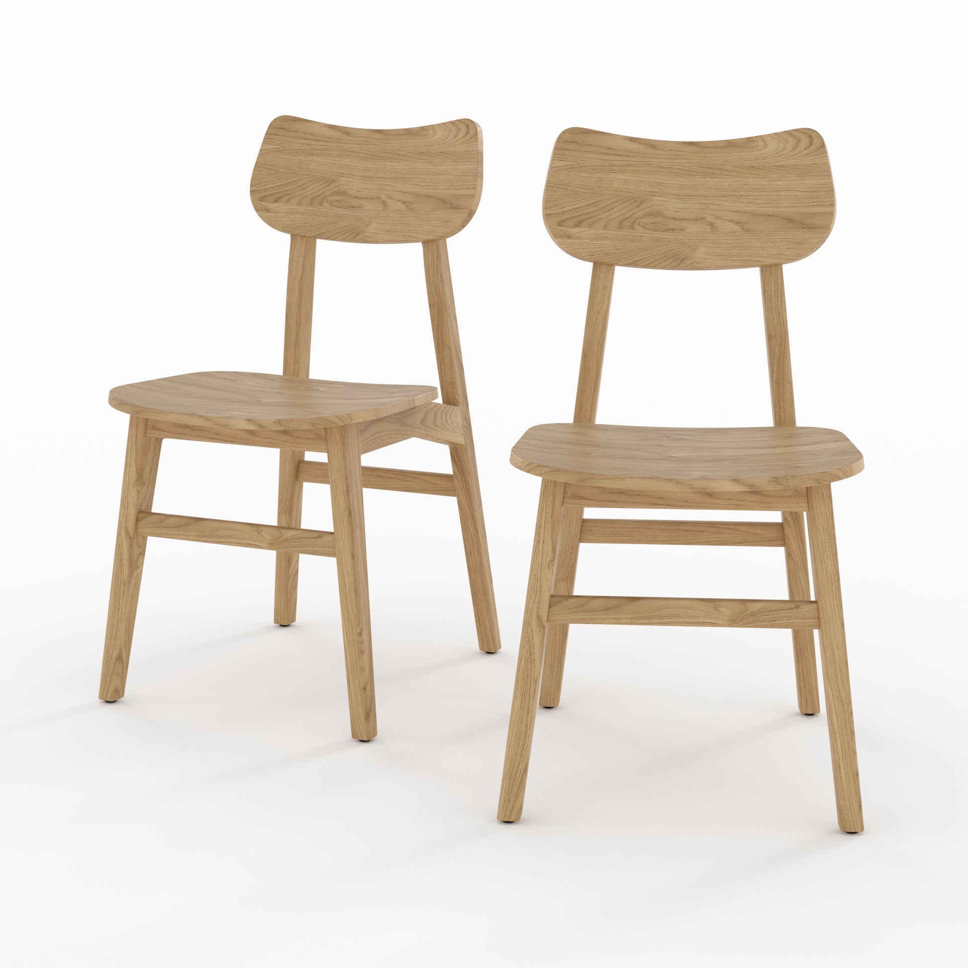 chaises en bois massif de mindi kawi lot de 2