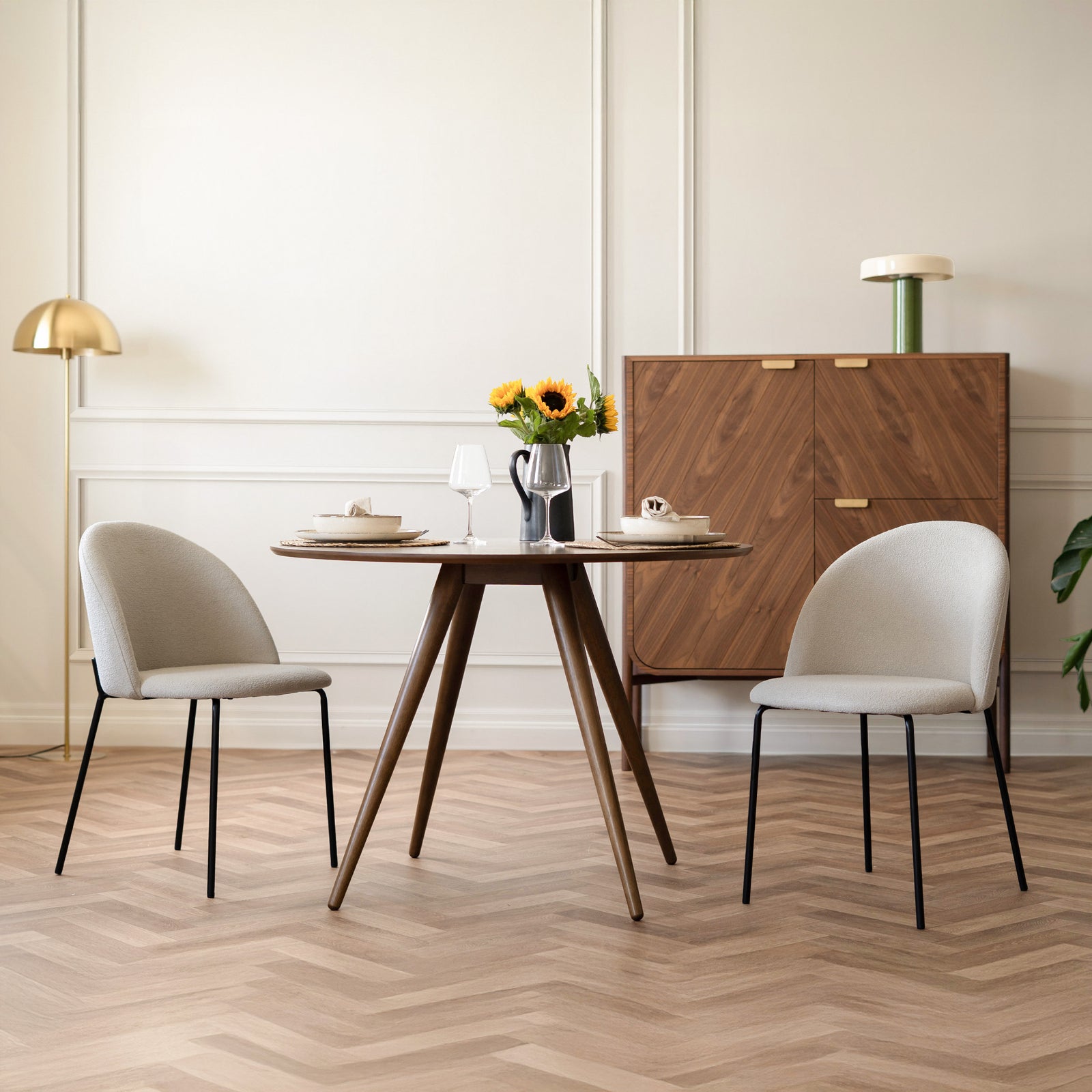 chaises en tissu boucle beige lot de 2 rdv deco_1