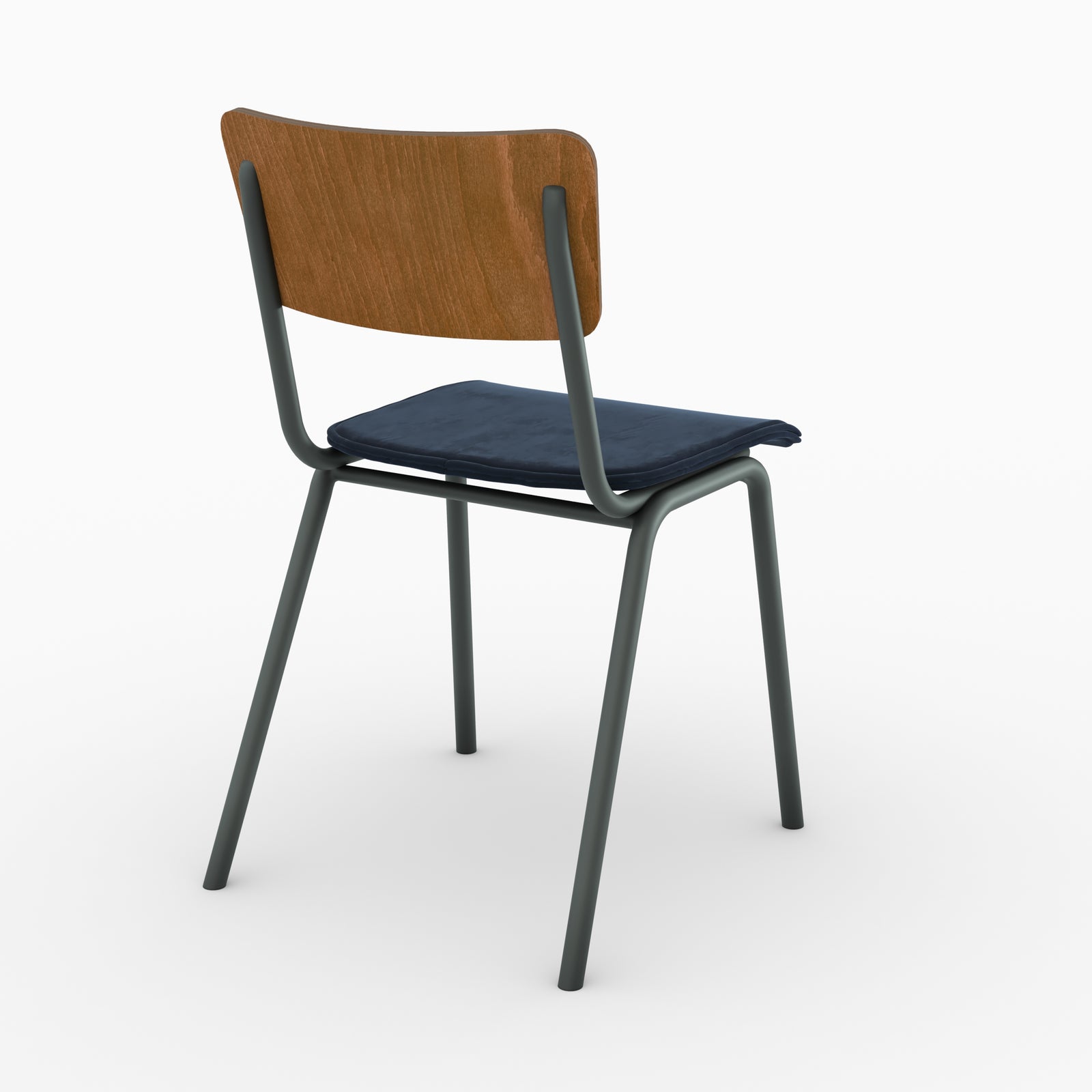 chaises en velours bleu nico x2 rendez vous deco