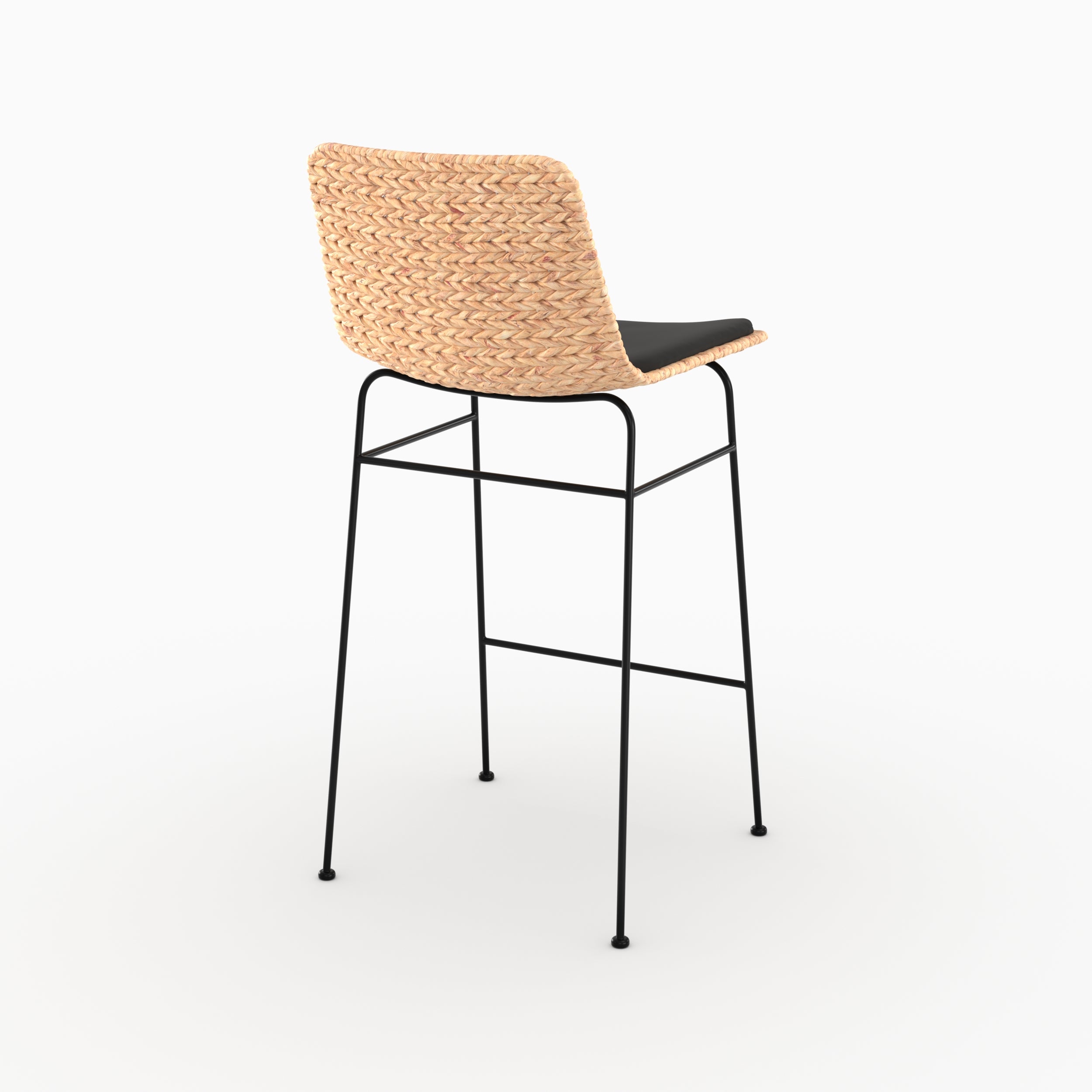 Lot de 2 chaises pour îlot central 66 cm Faro en matière naturelle