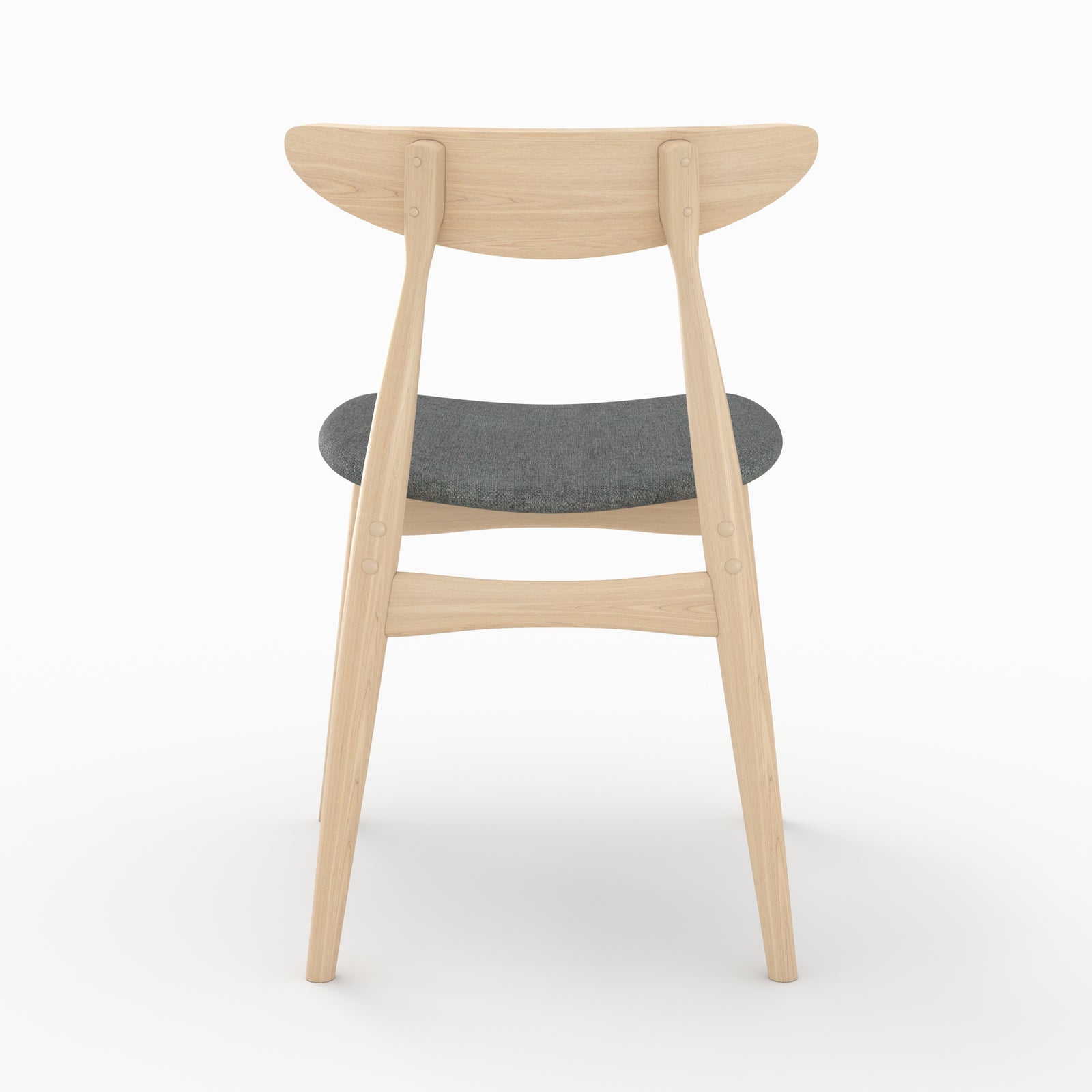 chaises josette tissu gris bois hevea clair