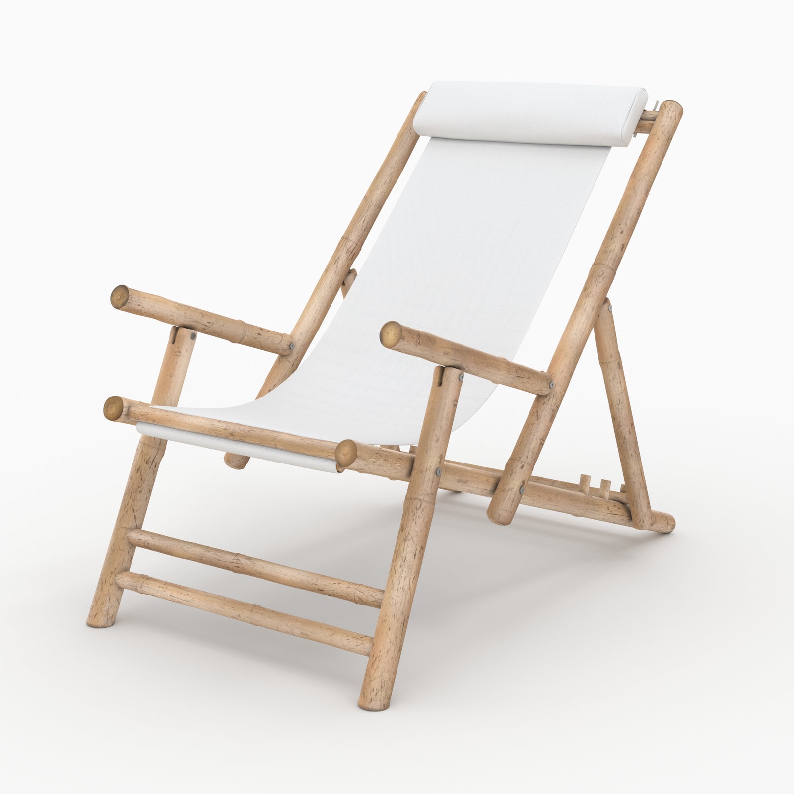 chilienne vadella en bambou tissu creme blanc casse fond beige