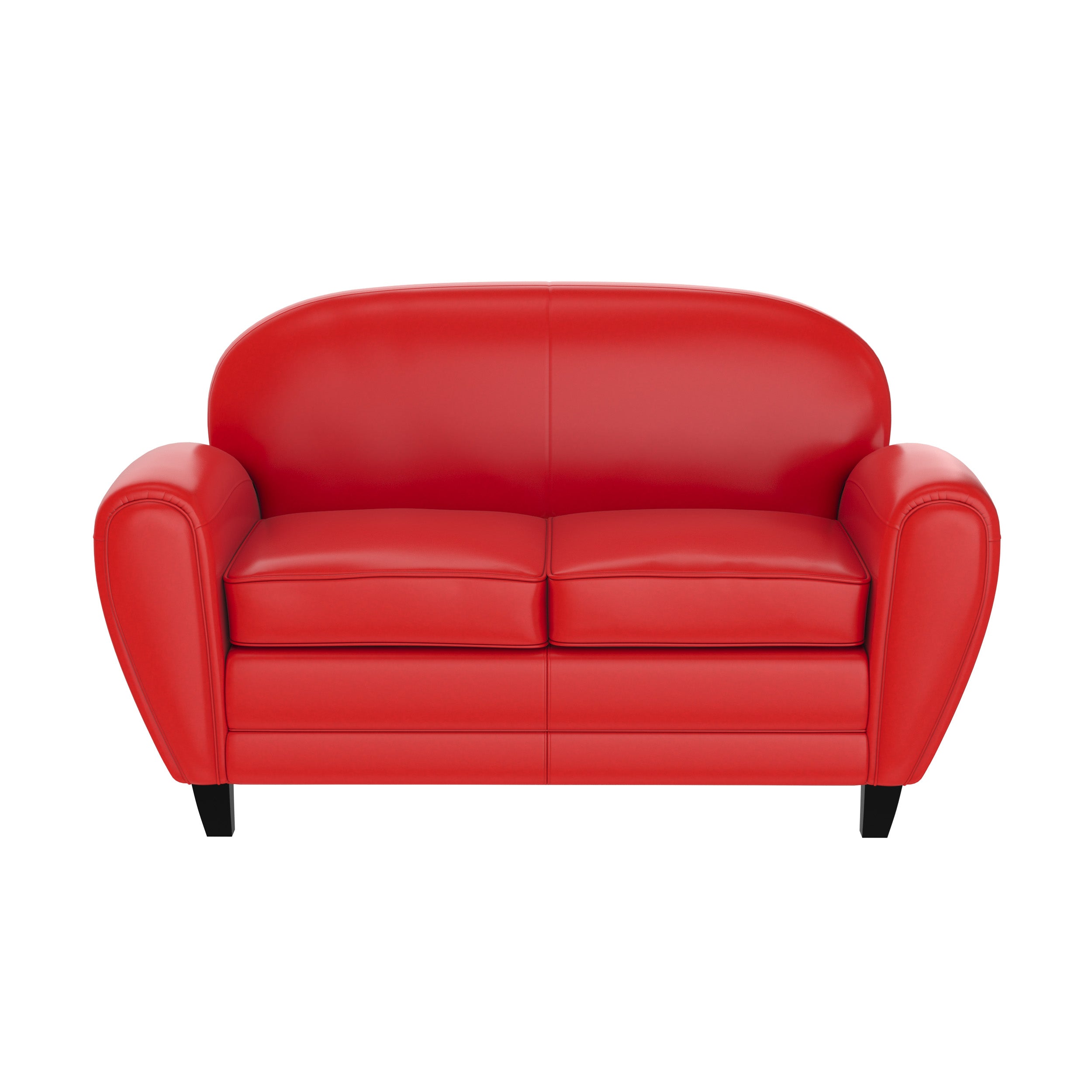 club canape 2 places rouge