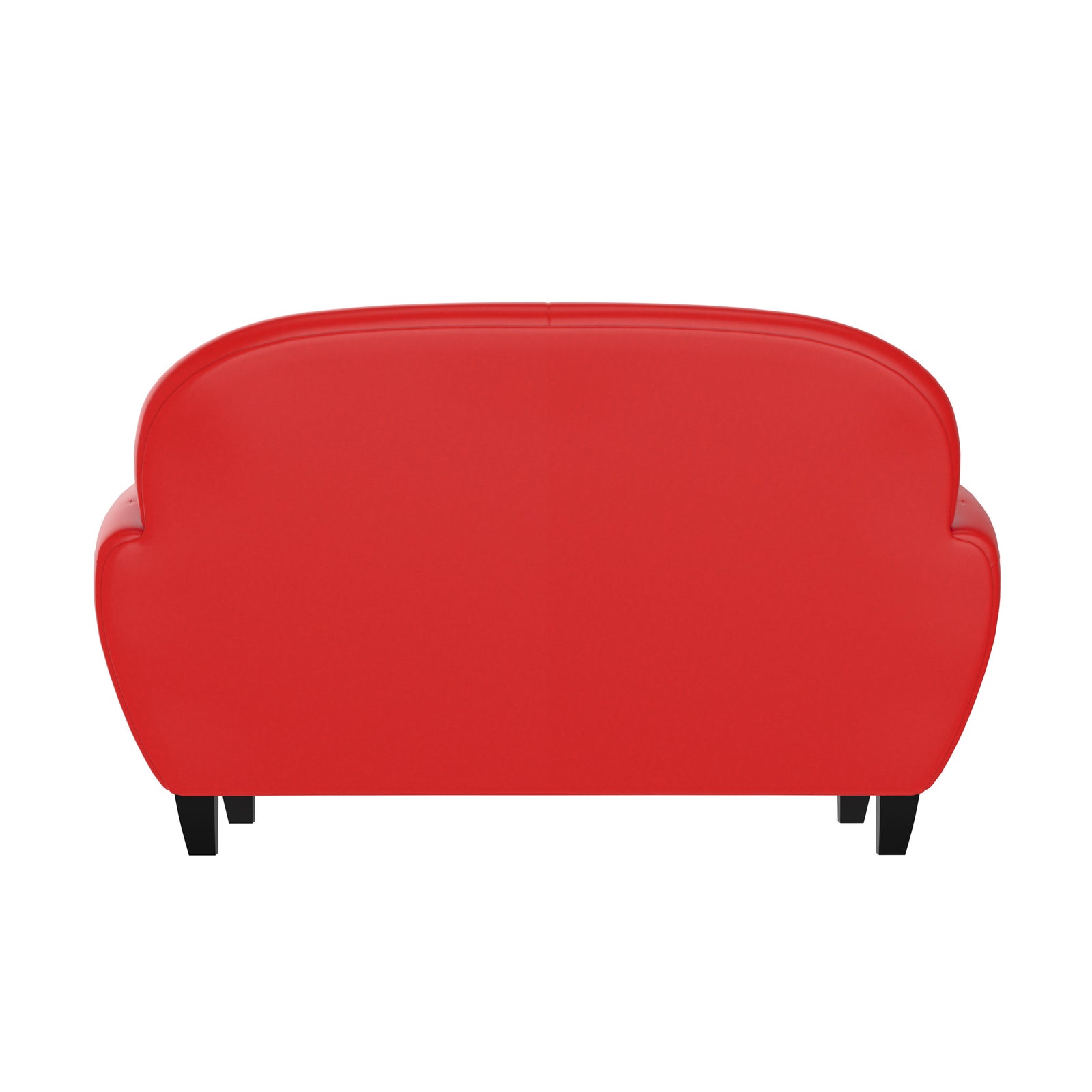 club canape cuir rouge 2 places