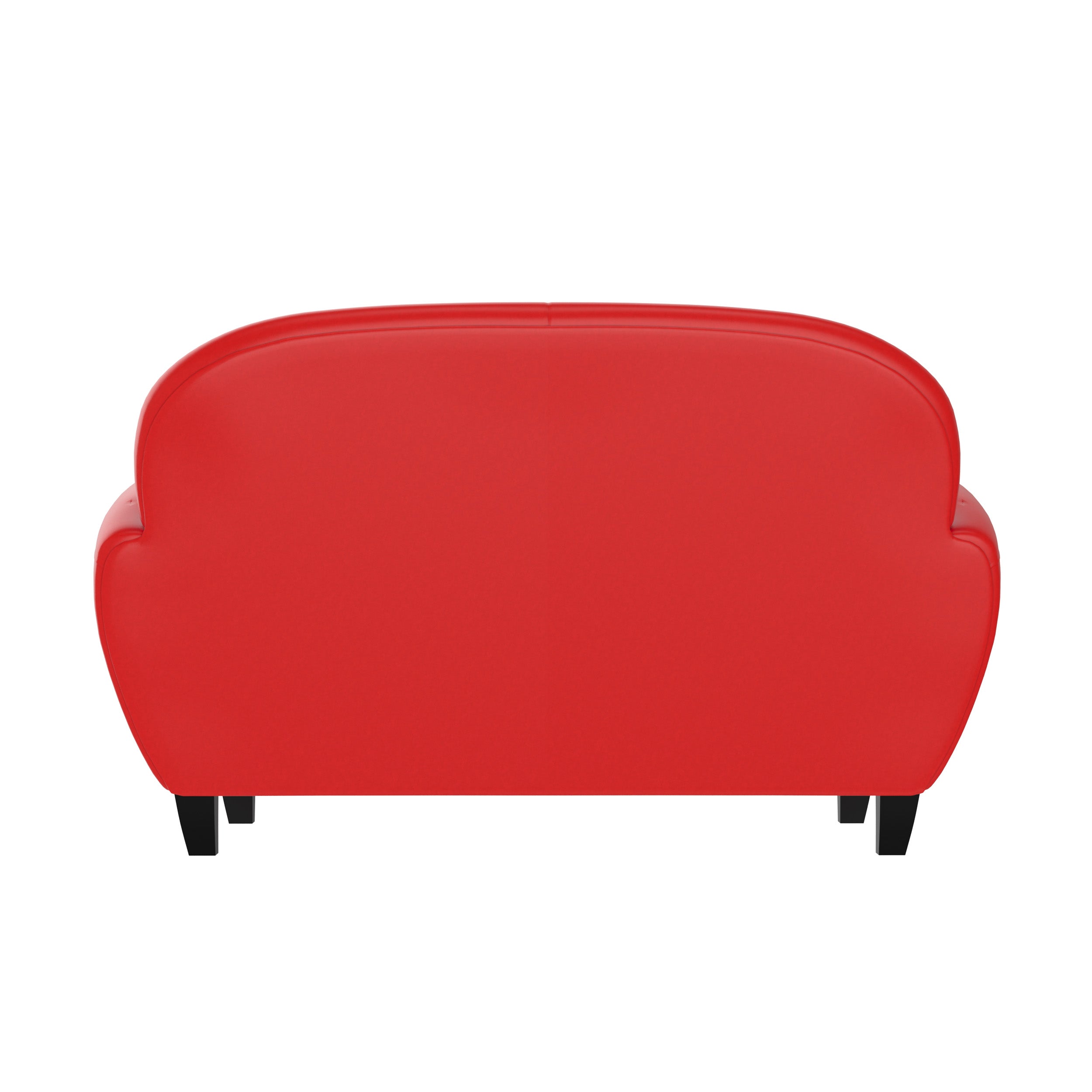 club canape cuir rouge 2 places