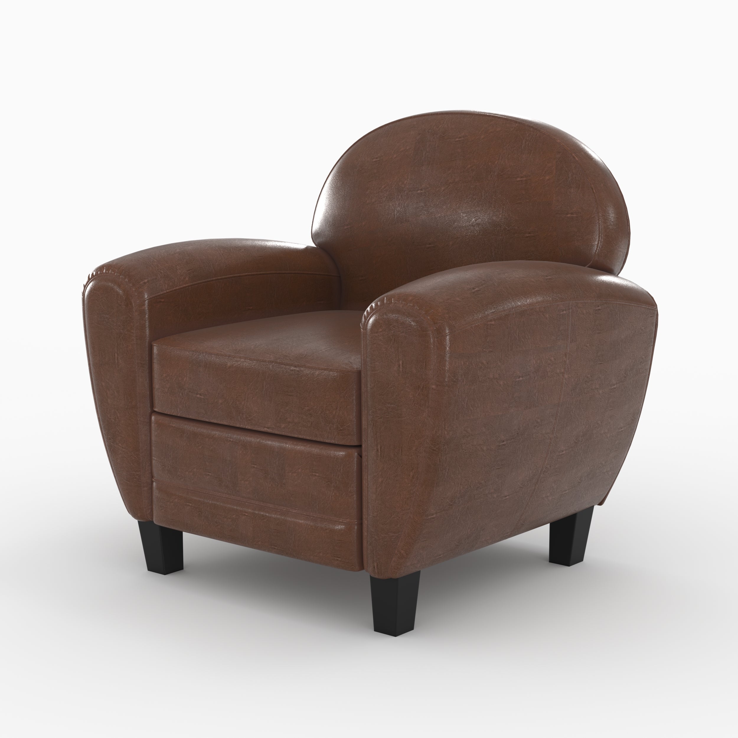 club_ensemble_marron_fonce_3_places_canape_fauteuil_croute_de_cuir