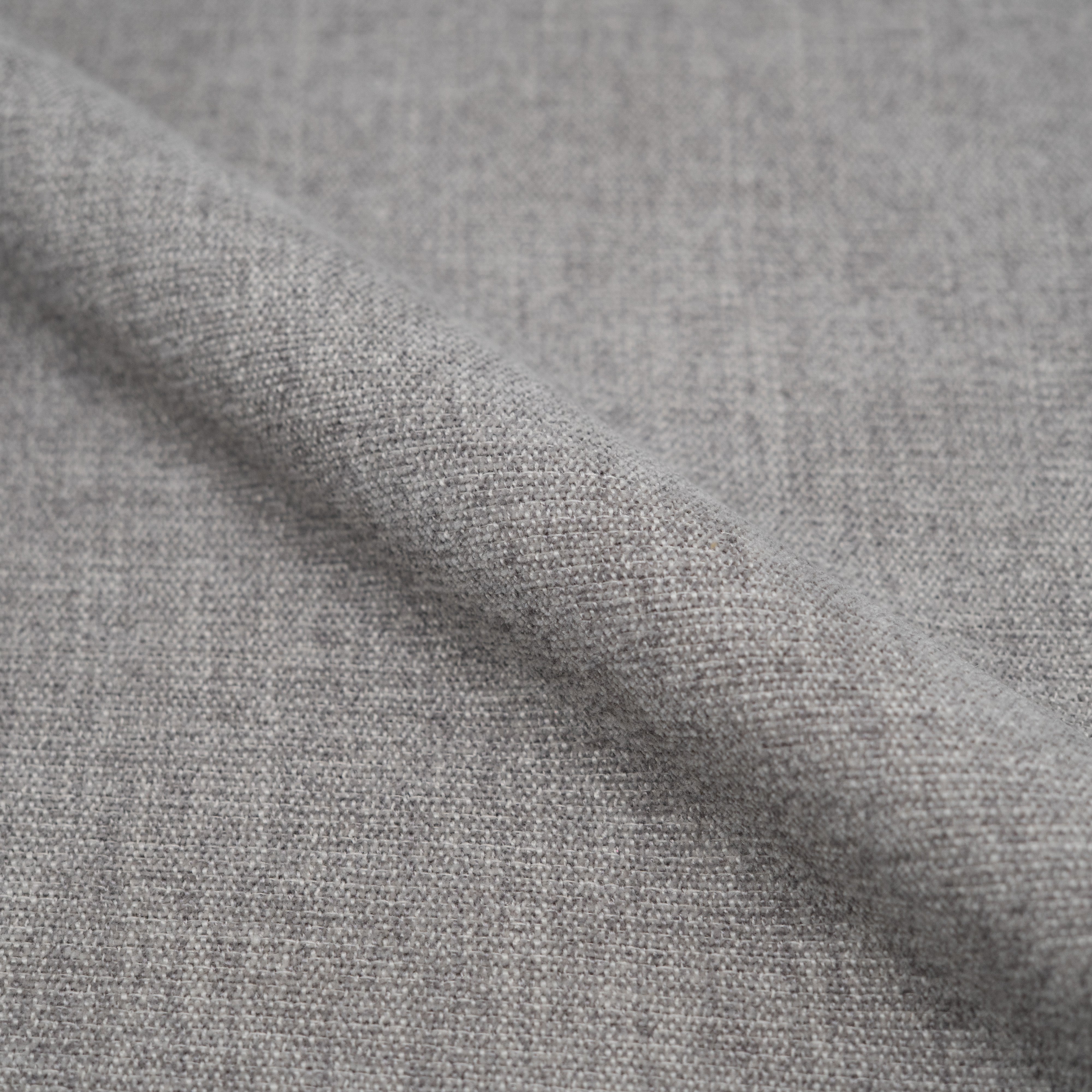 Chaise Coccinelle en tissu gris et bois noir