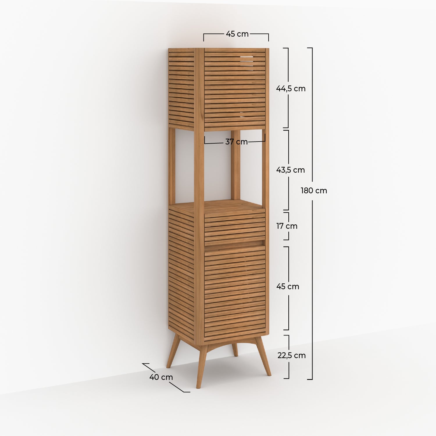 colonne auguste en teck style naturel rdv deco