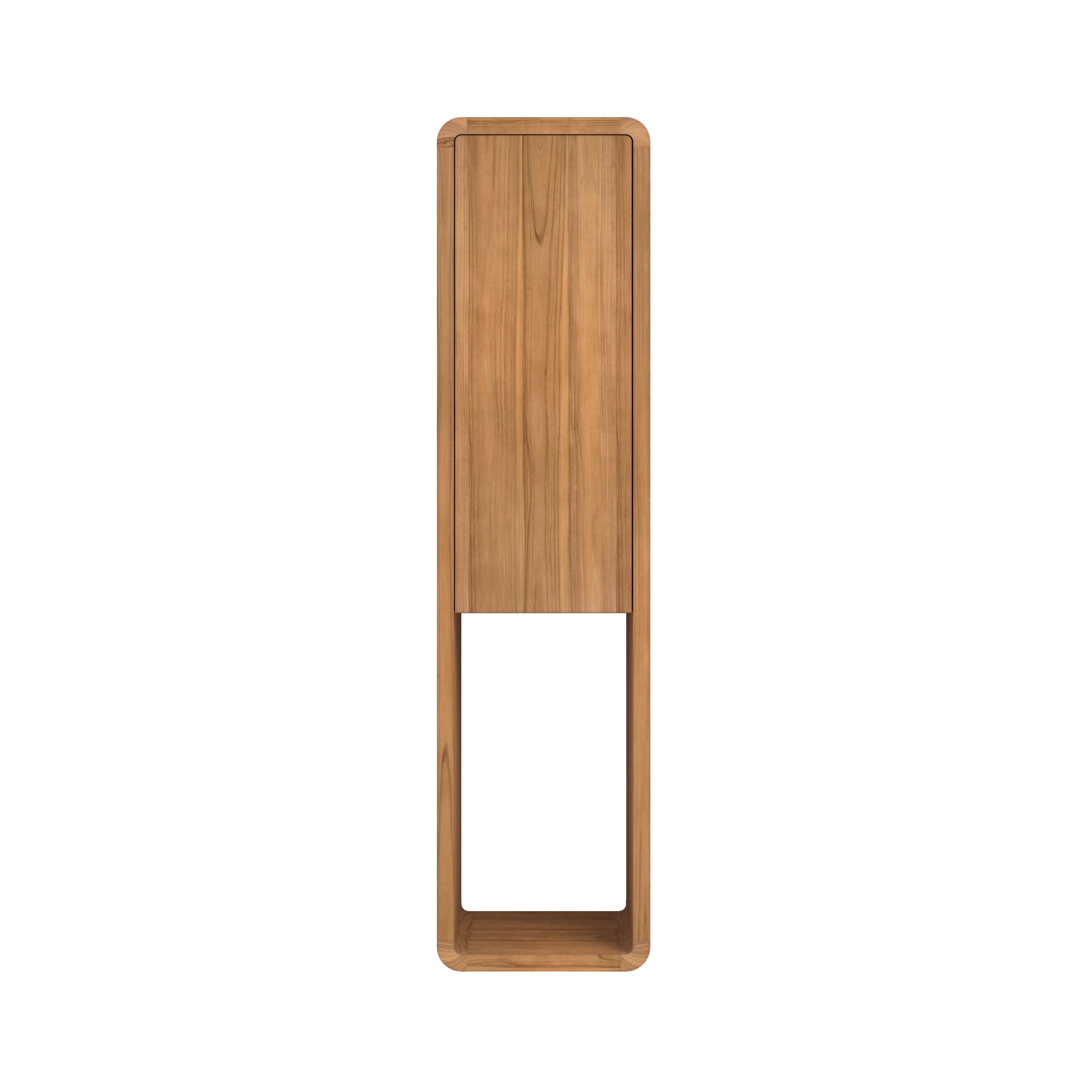 colonne de salle de bain kafa en bois de teck rangement suspendue fond blanc_1