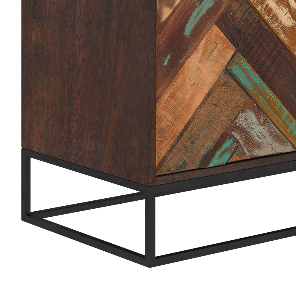 commode en bois d acacia 2 portes krabi