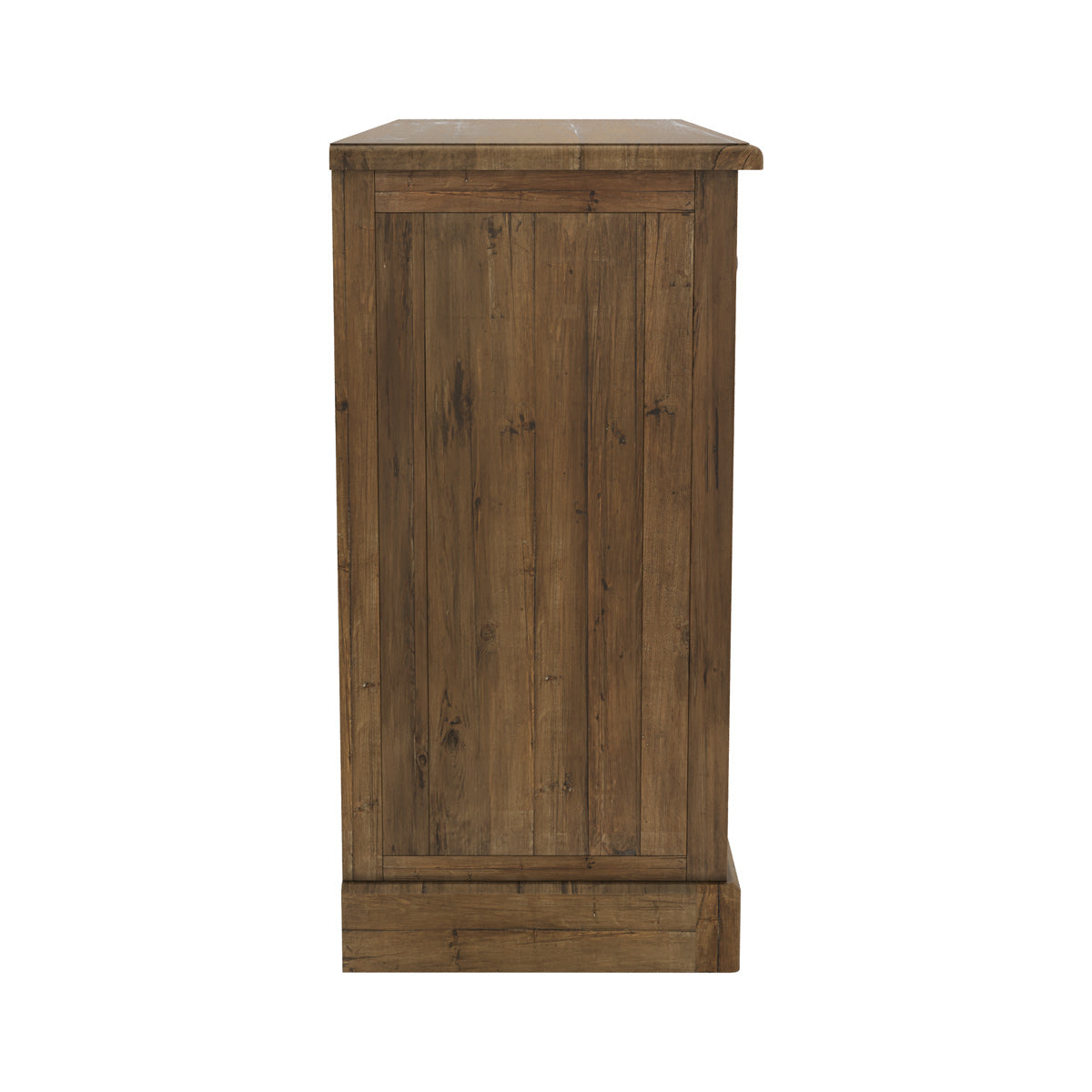 commode en bois recycle et metal