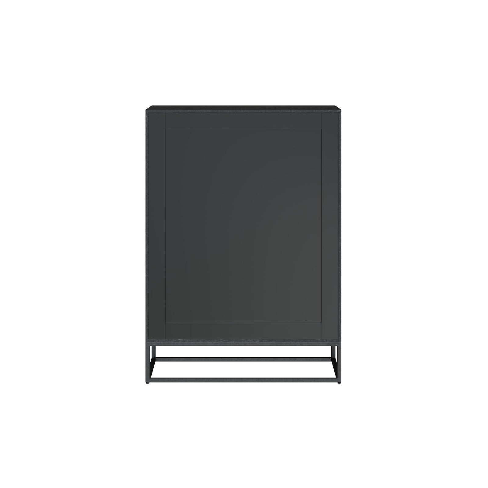 commode jakson en bois d_acacia et pieds metal noir 4 tiroirs