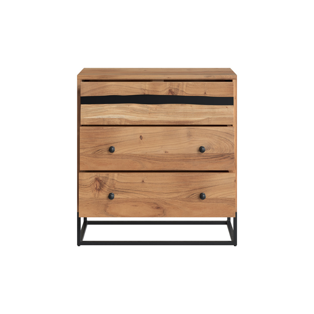 commode multi rangement en bois d acacia alabama