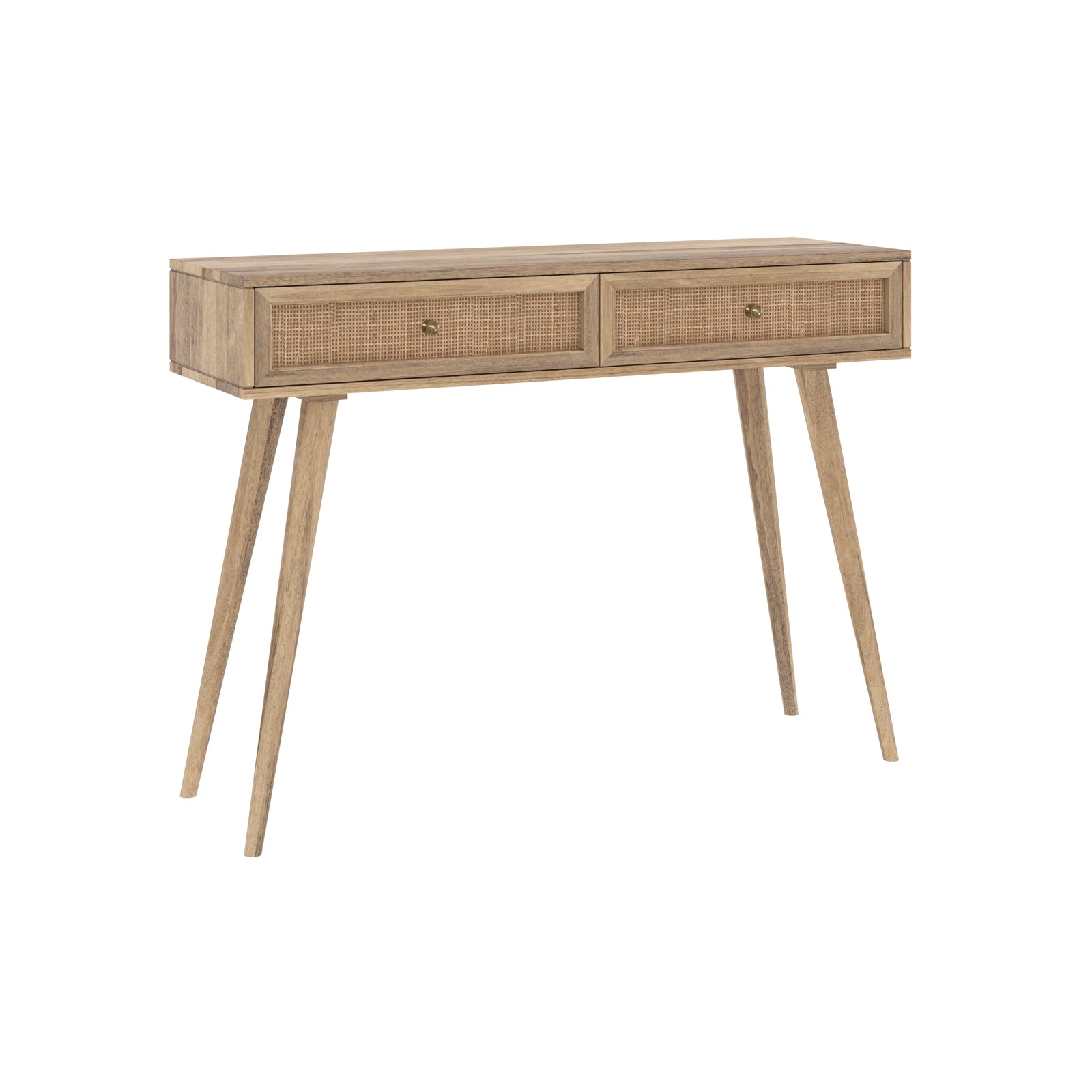 console masala 2 tiroirs en bois de manguier