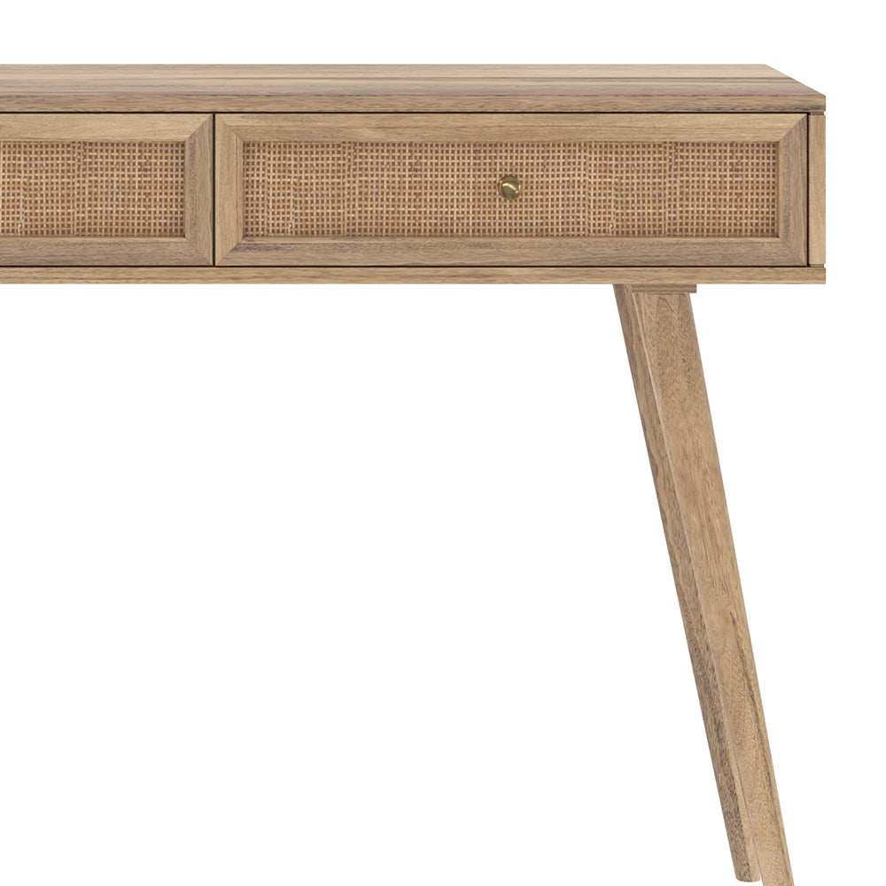 console masala bois manguier 2 tiroirs