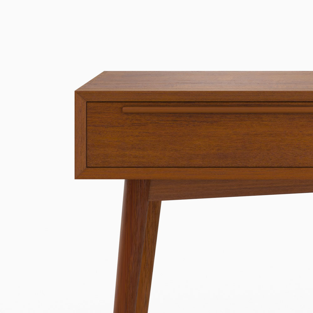 console waya 2 tiroirs teck massif rdv deco