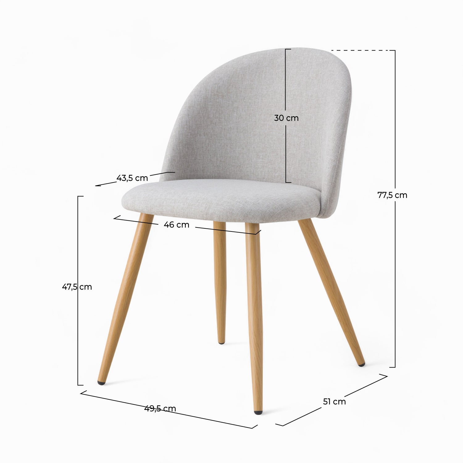 cozy 2 chaise taupe chine