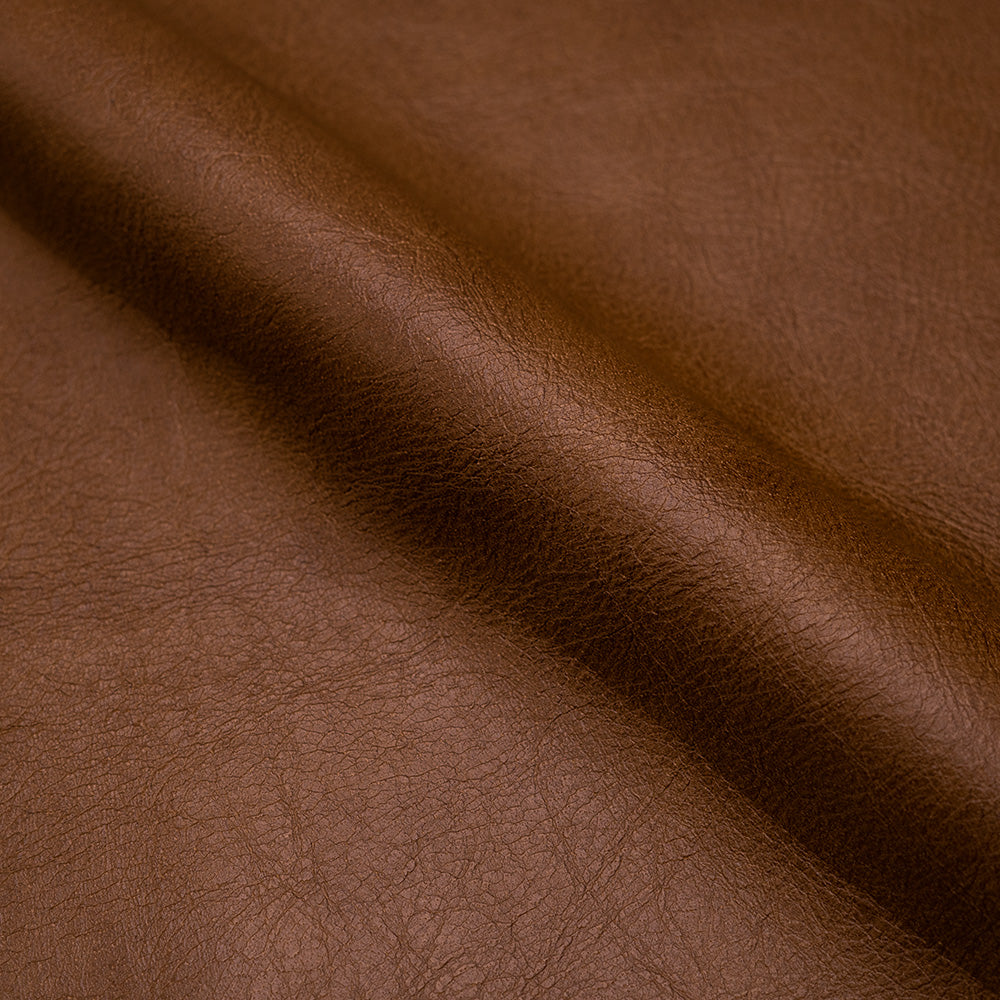 Sedia Anatole in pelle marrone