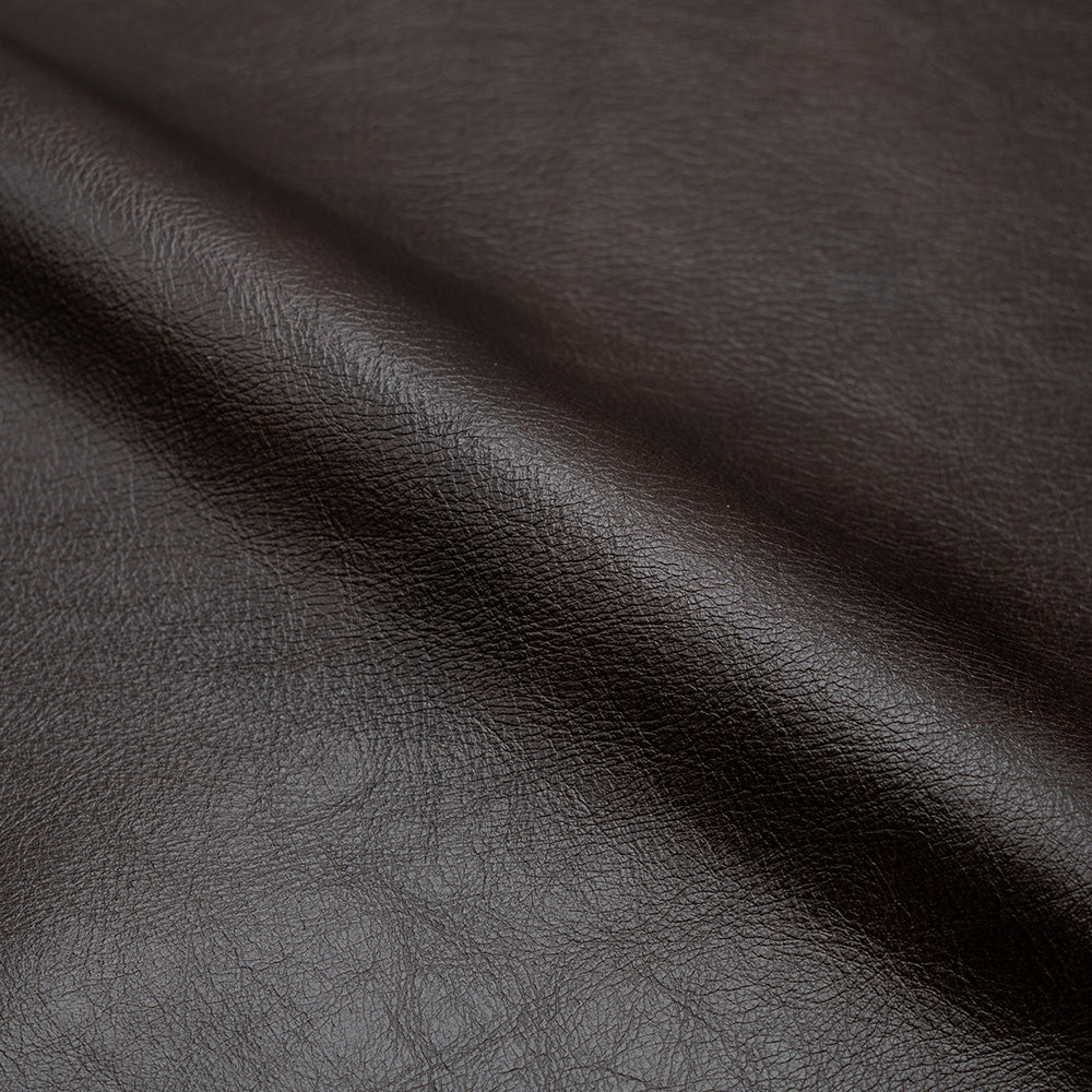 Fauteuil Hugues en cuir marron