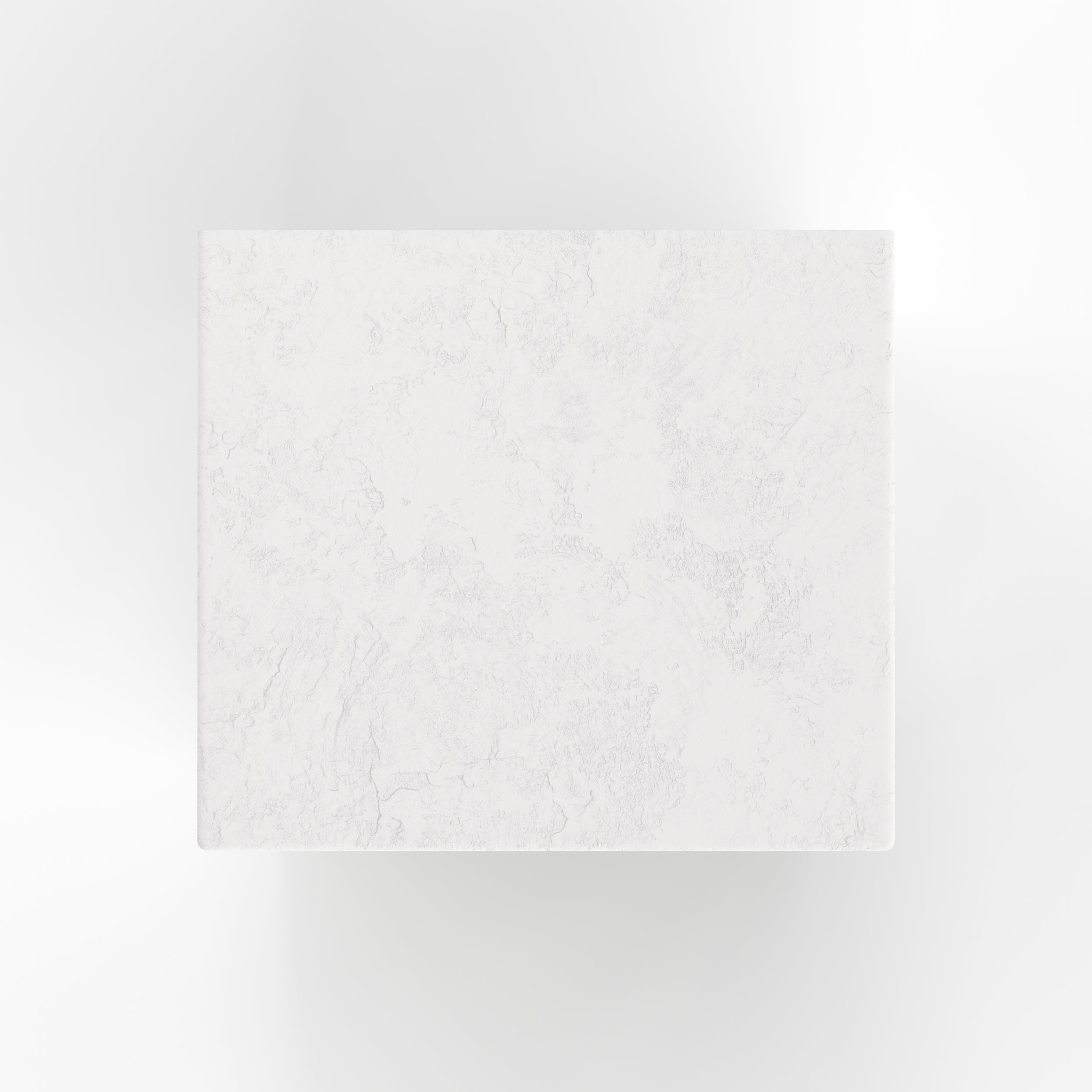 Table de chevet Fira en plâtre blanc cassé et bois d'acacia