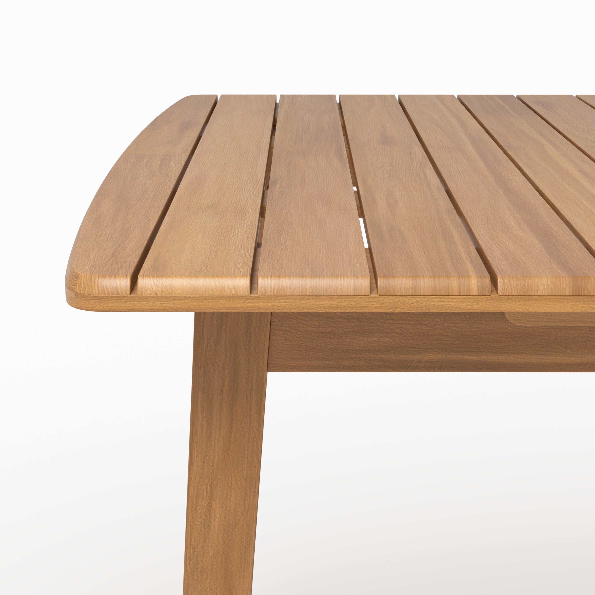 Table extensible Alona en bois d'acacia huilé 6 à 10 personnes