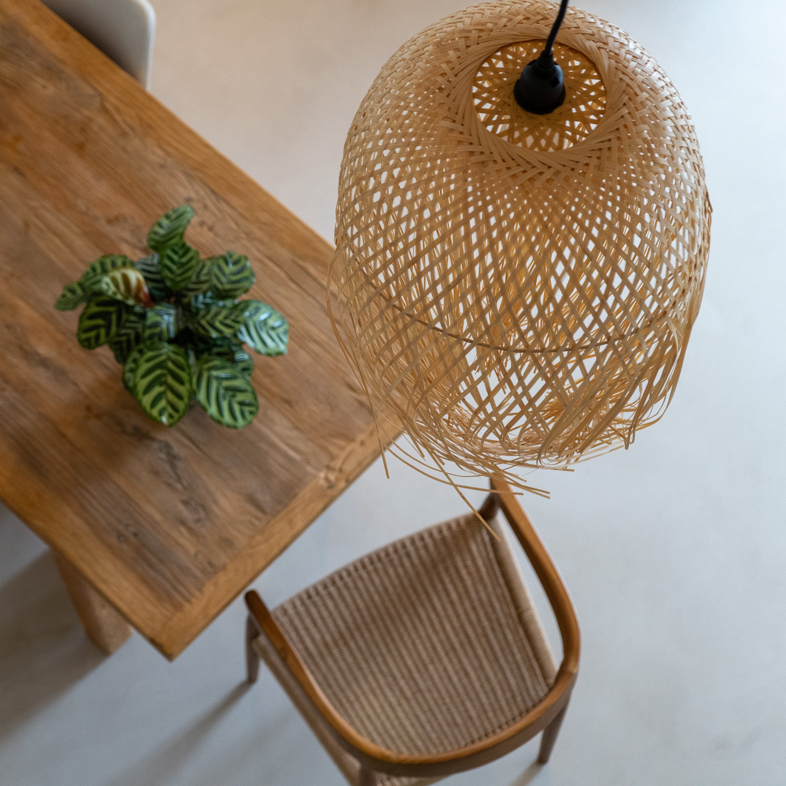 dorva suspension bambou et noir