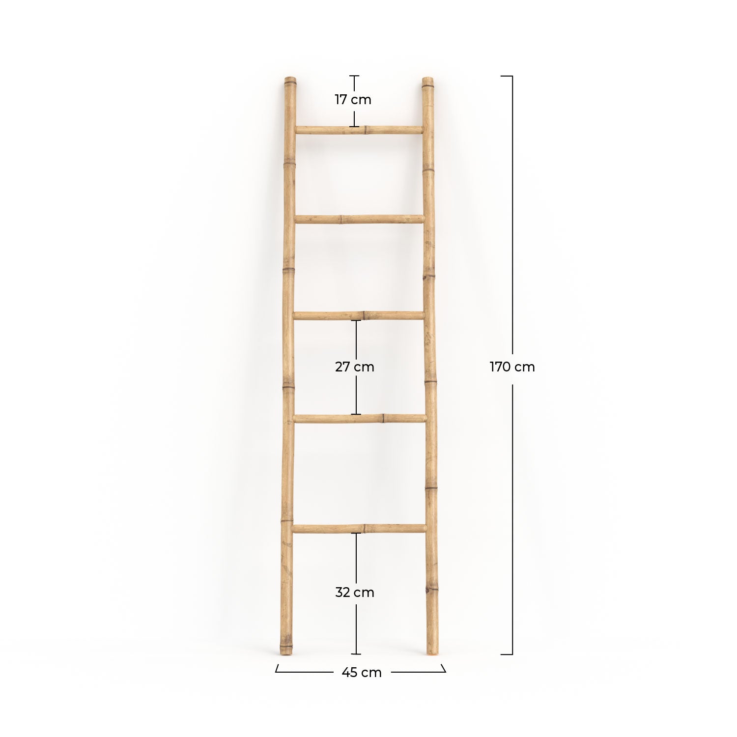 Porte-asciugamani a scala Bami in bambù
