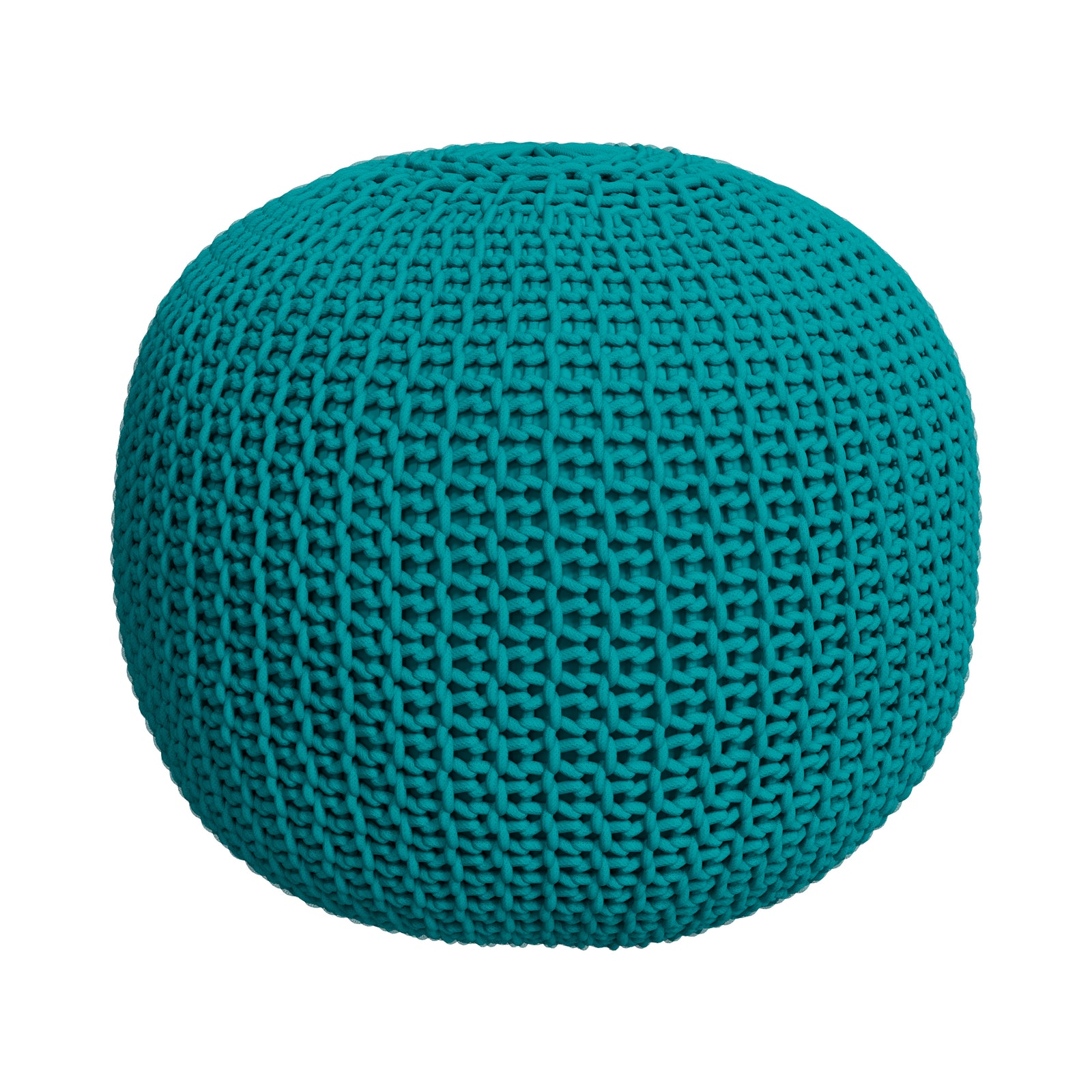 elisa pouf tricot vert celadon