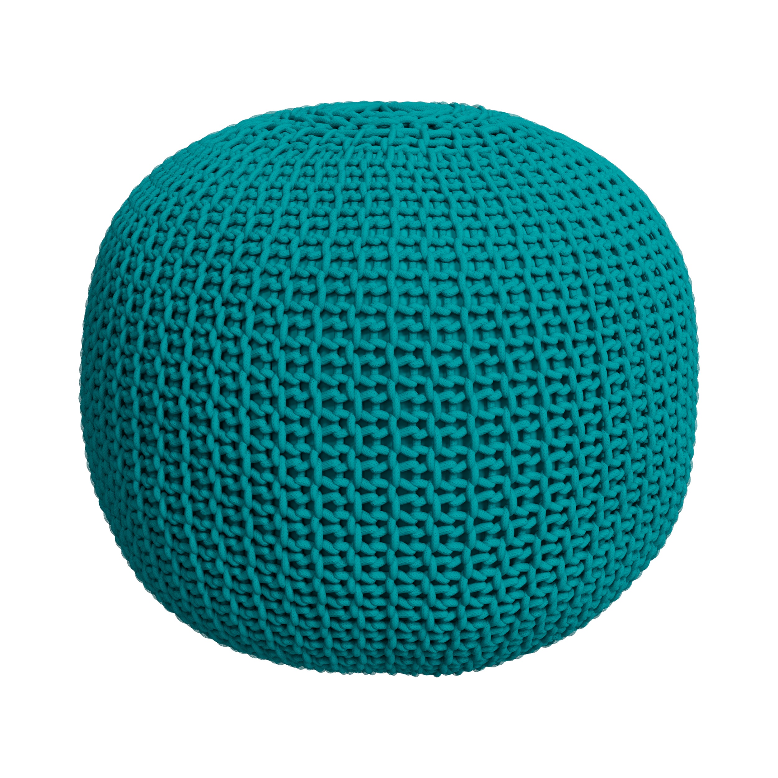 elisa pouf tricot vert celadon