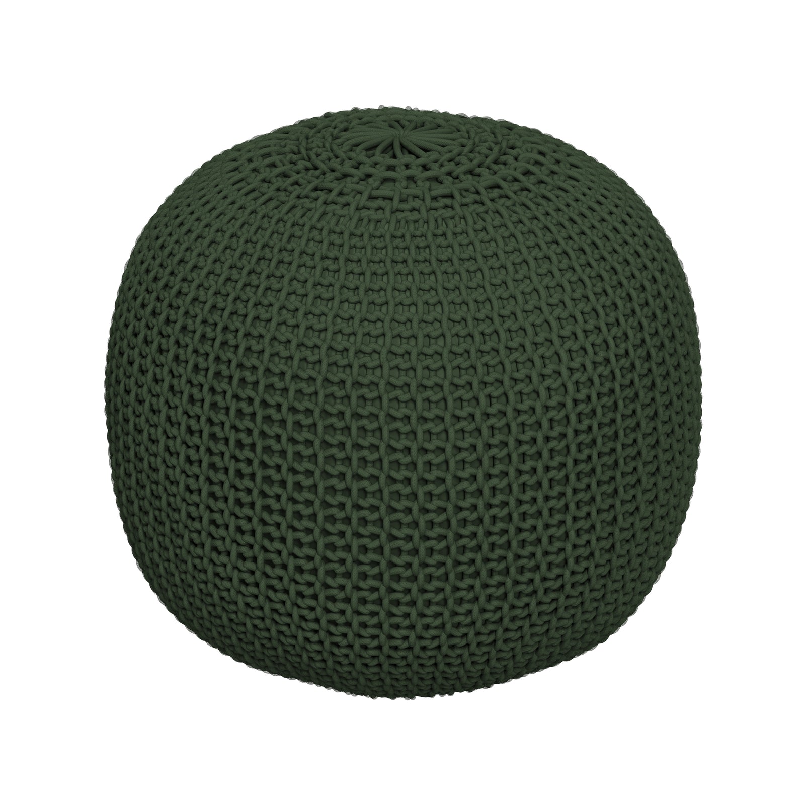 elisa pouf vert olive ticot