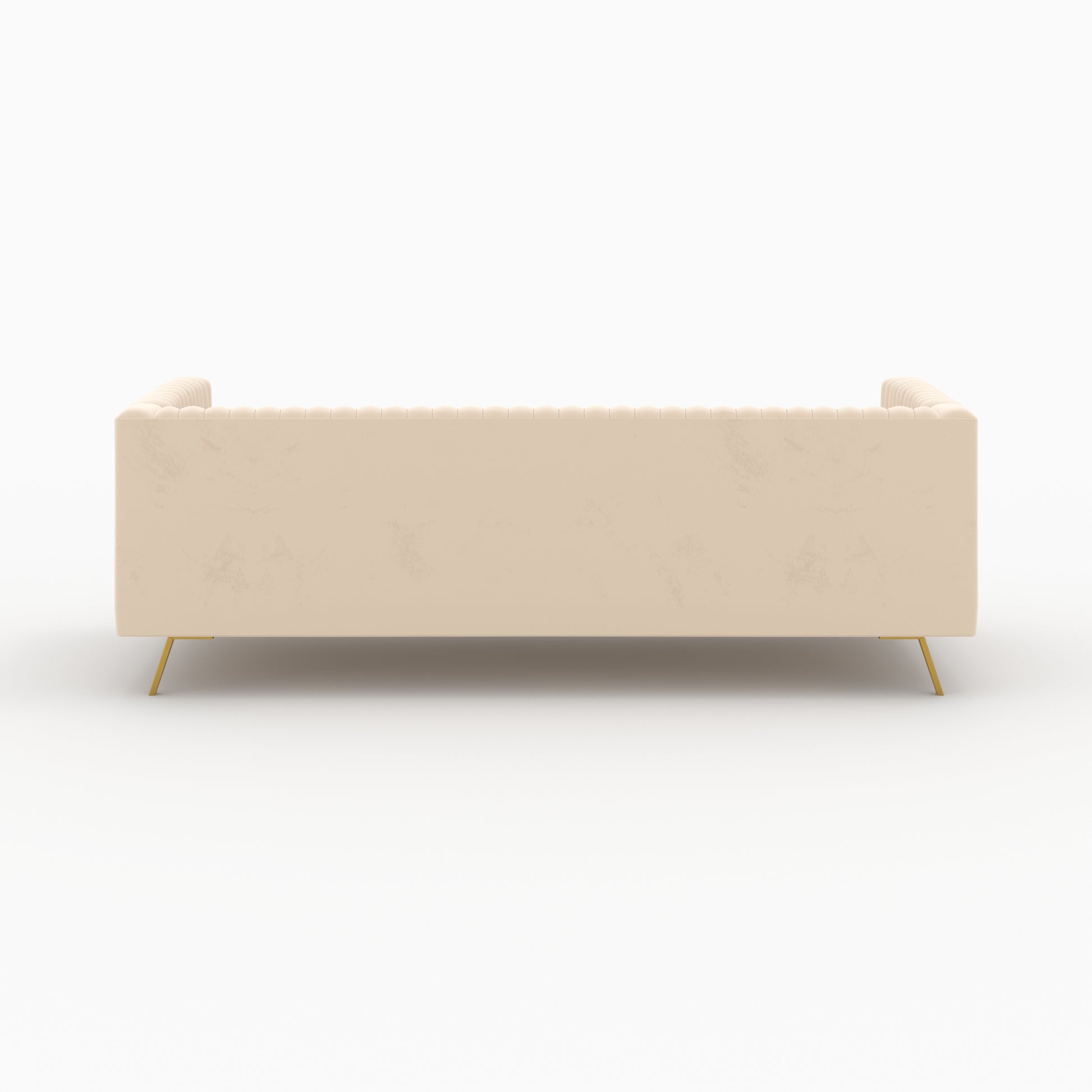 ensemble 2 canapes en velours beige 5 places gatsby