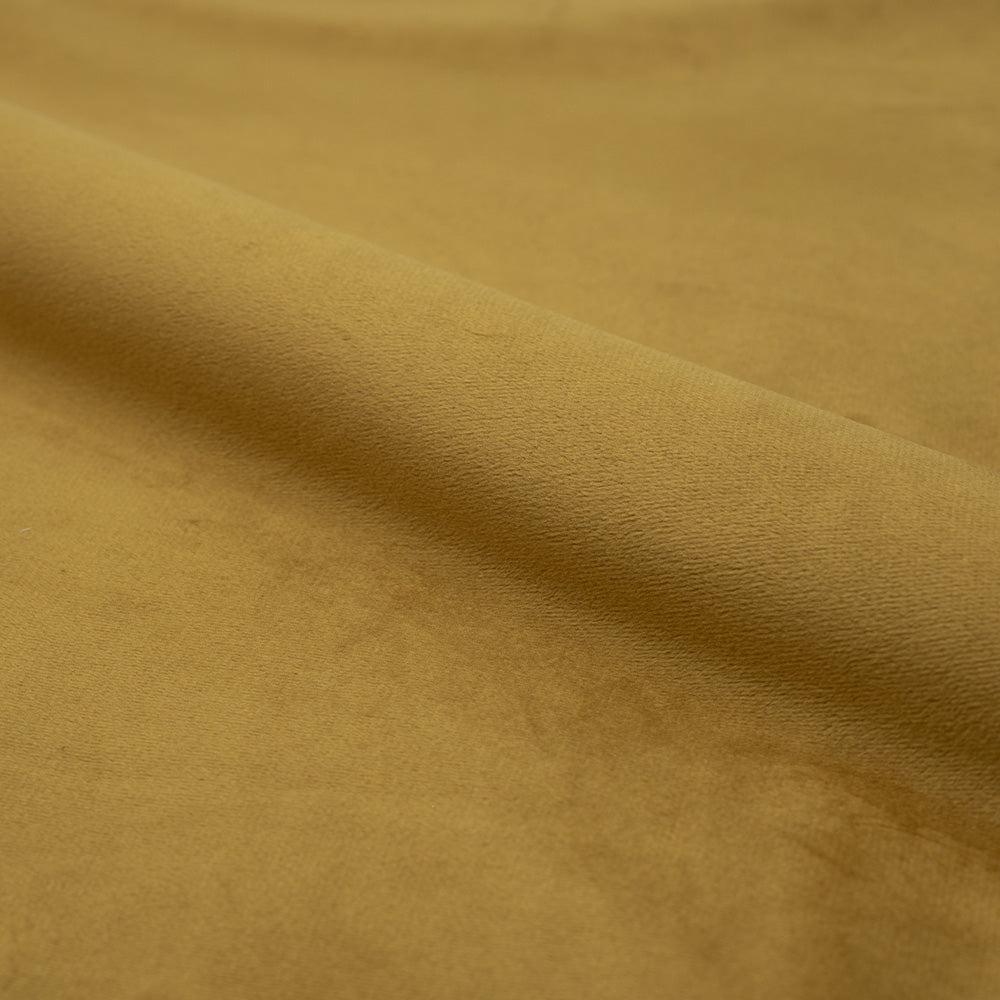 ensemble 4 chaises en velours jaune moutarde et bleu marine