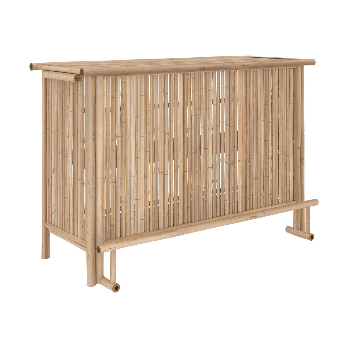 ensemble bar et chaise de jardin vadella en bambou