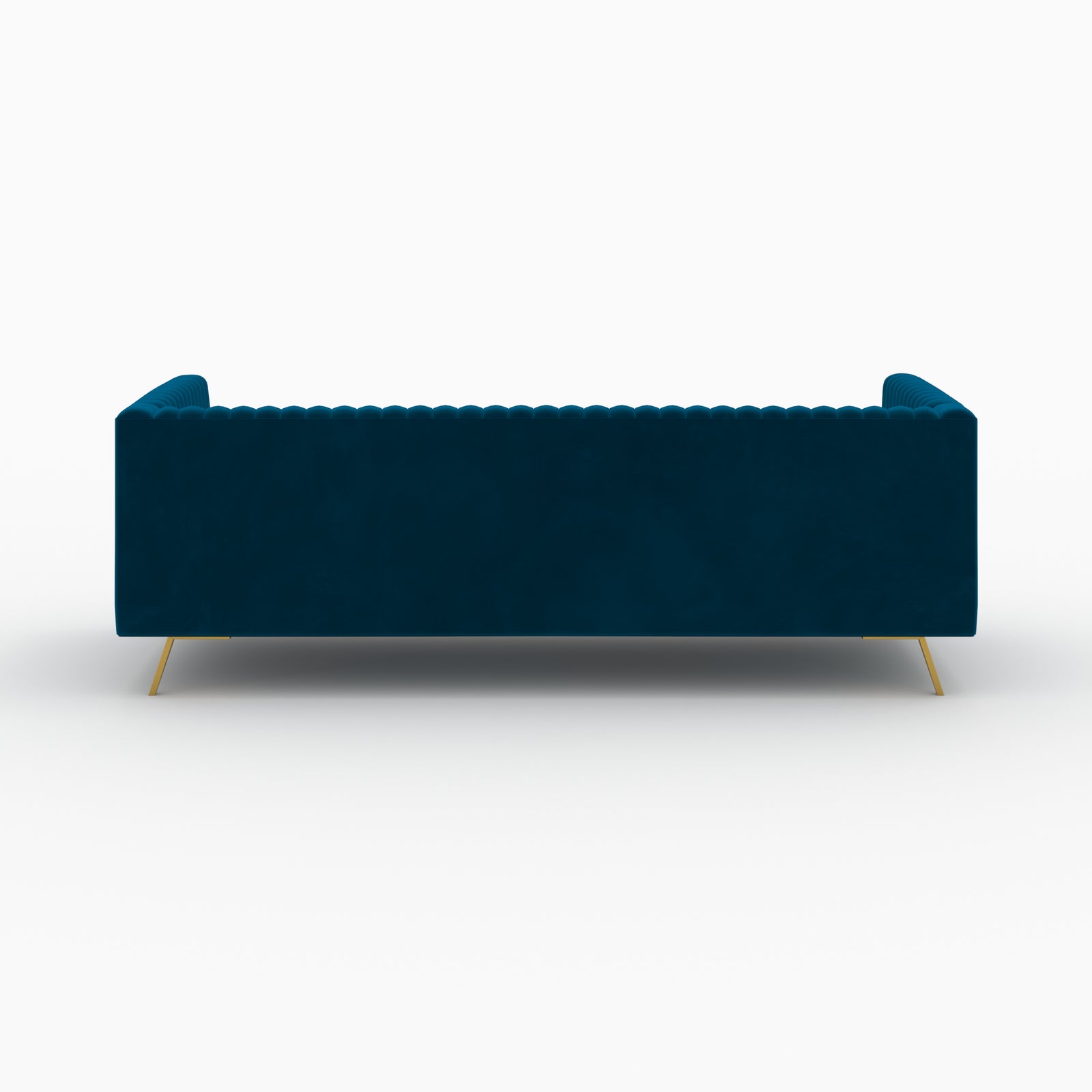 ensemble canape et fauteuil gatsby velours bleu fonce