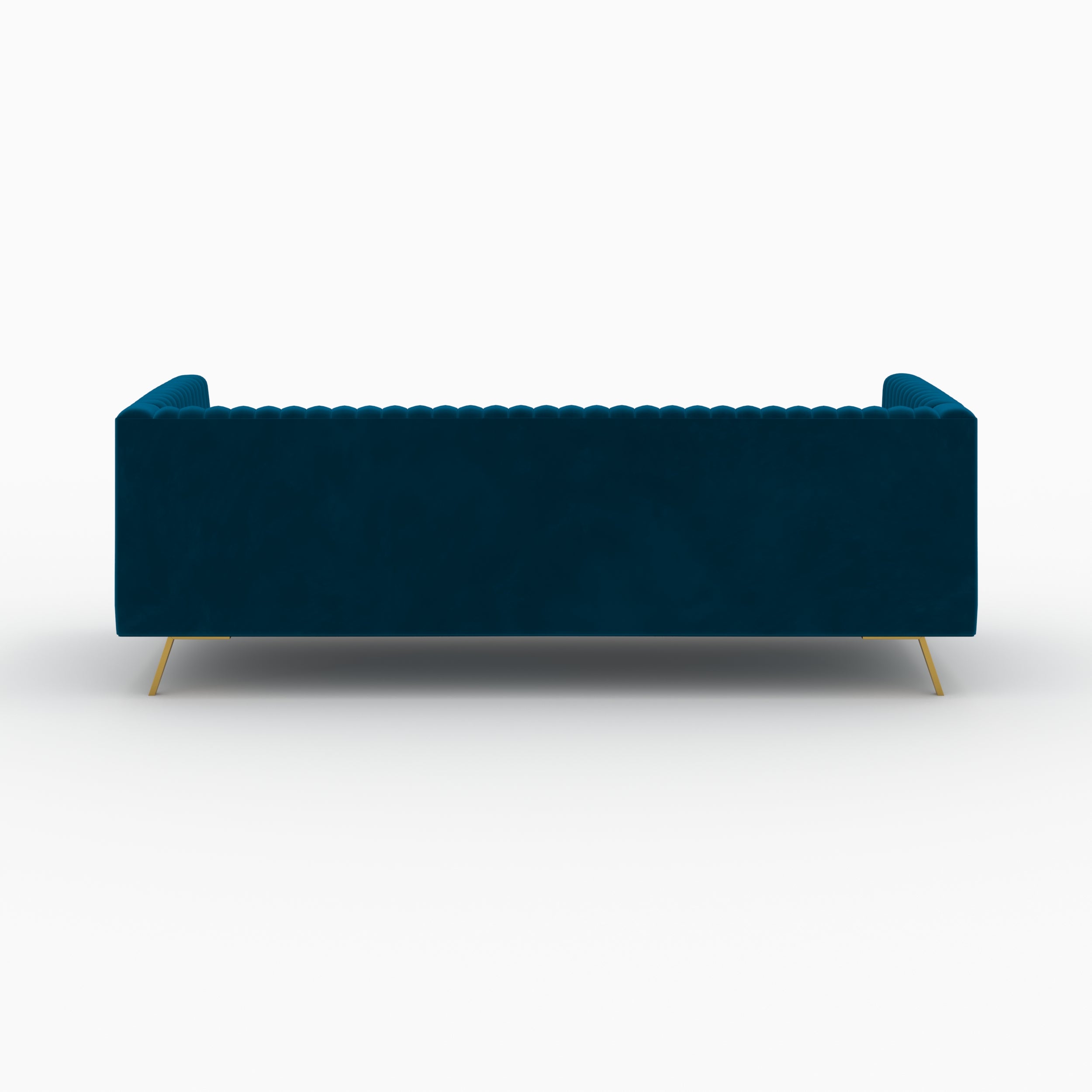 ensemble canape et fauteuil gatsby velours bleu fonce