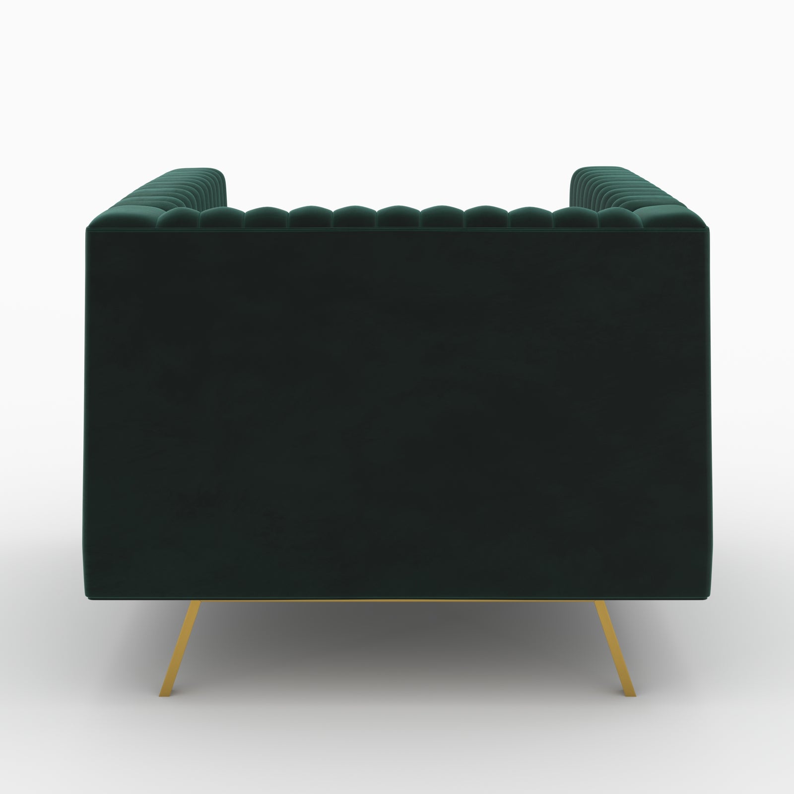 ensemble canape et fauteuil gatsby velours vert 3 places