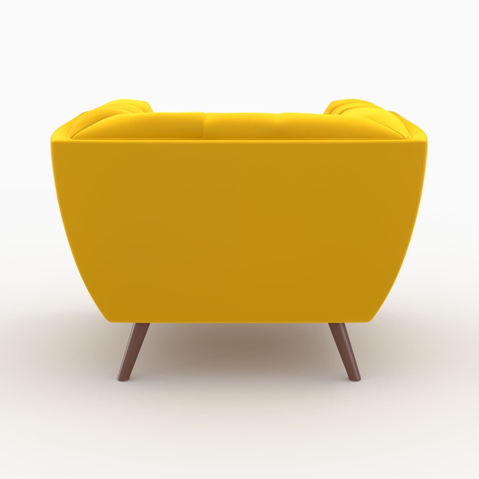 ensemble canape et fauteuil mona en velours jaunev accoudoirs