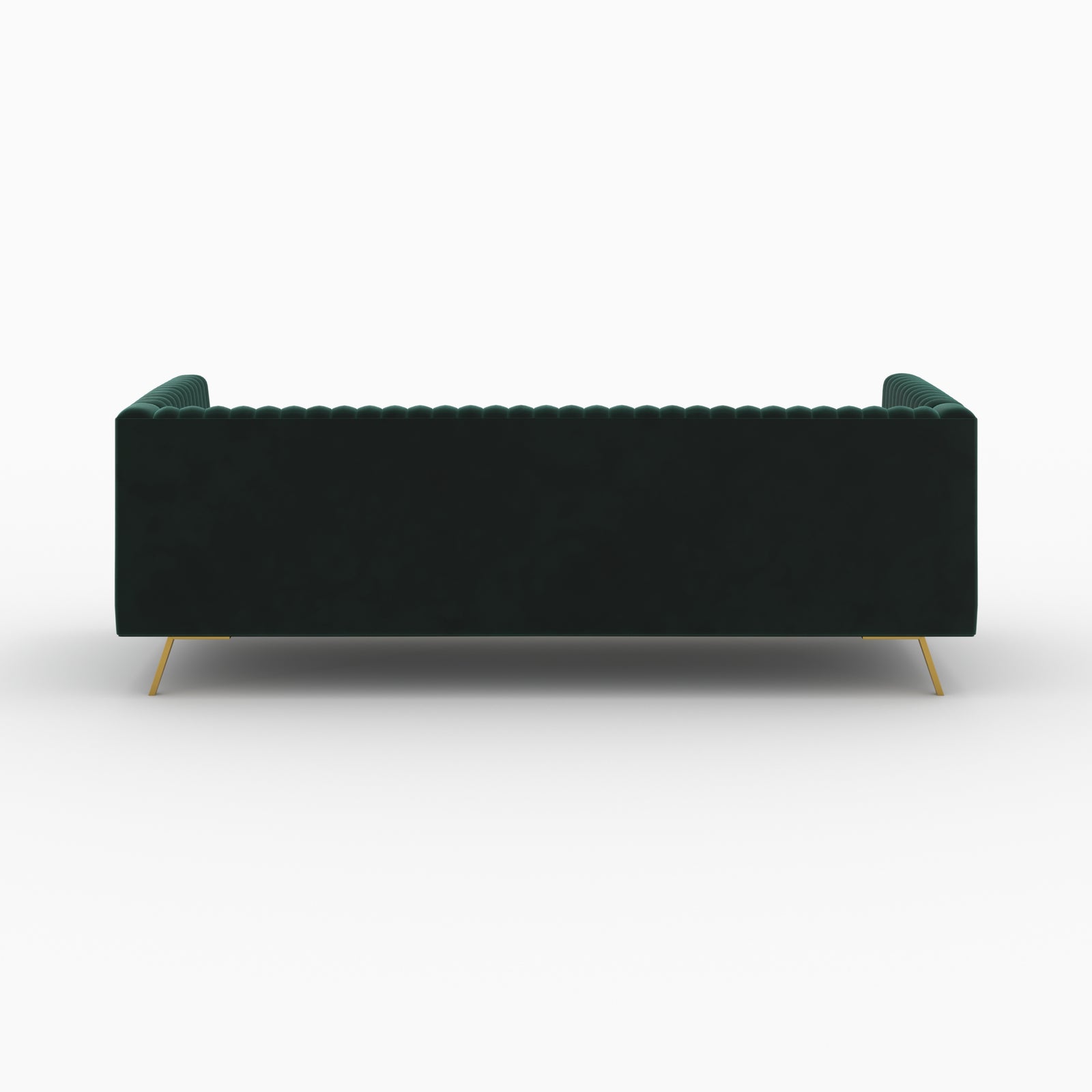 ensemble canape et fauteuil vert fonce gatsby velours vert sapin