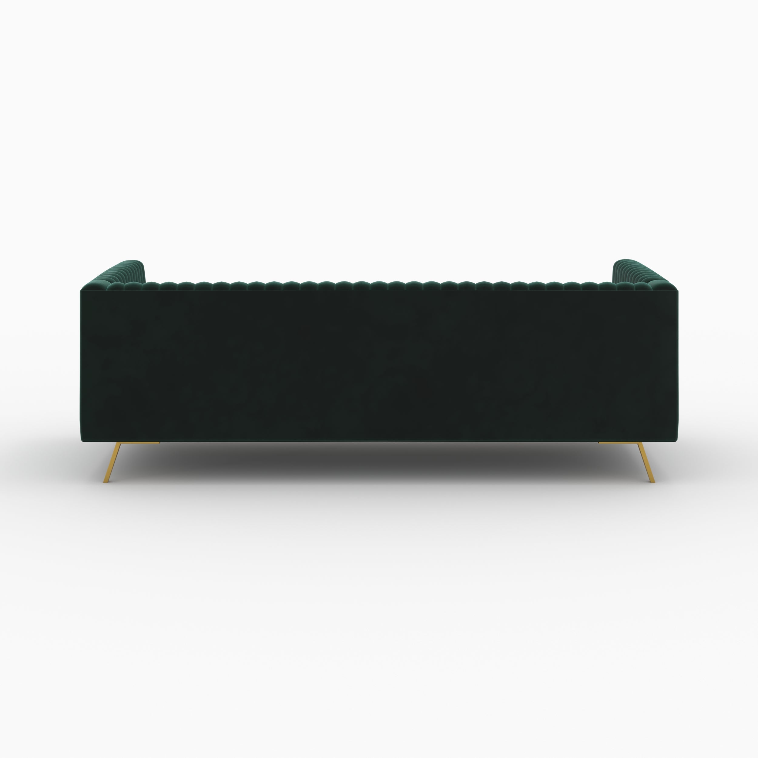 ensemble canape et fauteuil vert fonce gatsby velours vert sapin
