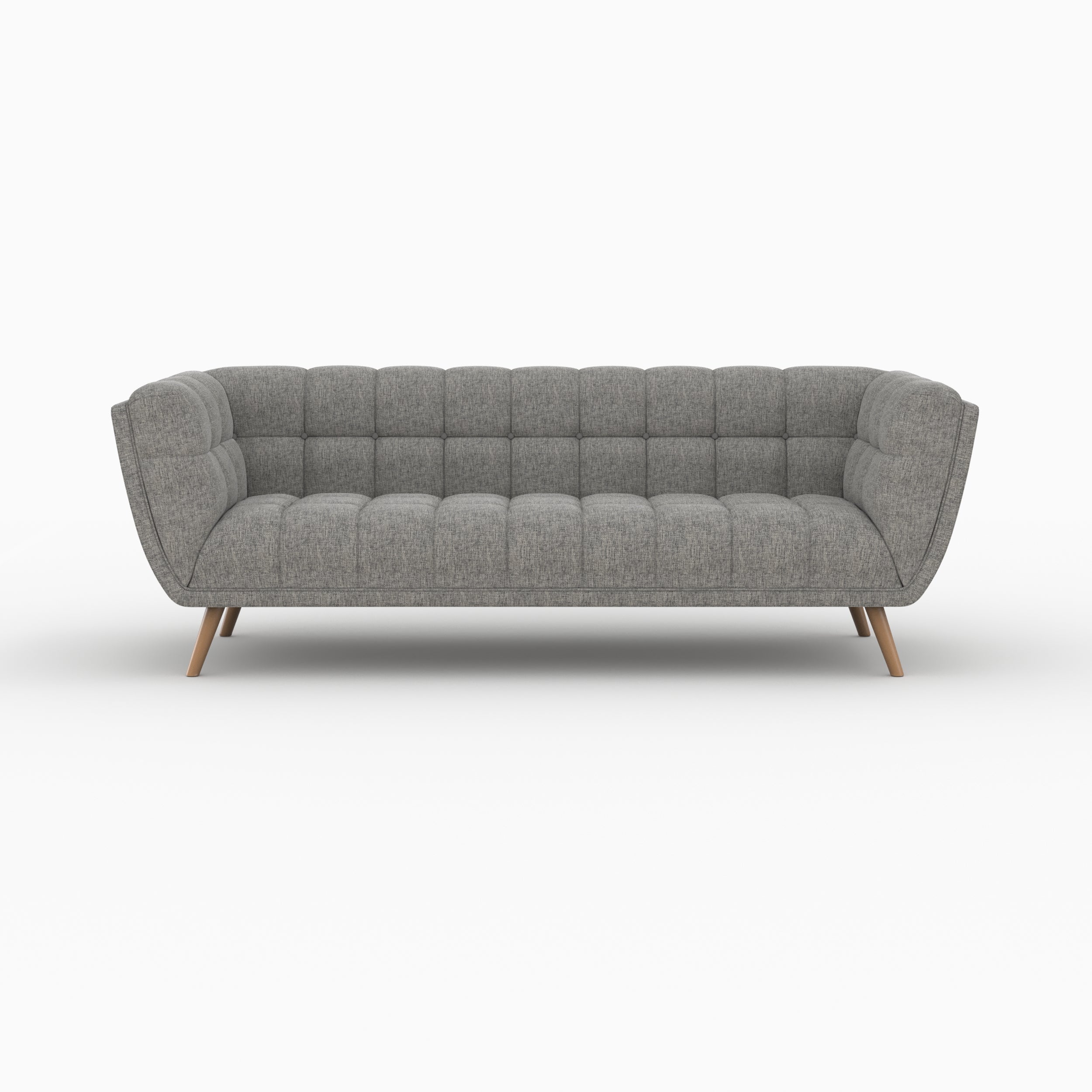 ensemble canape fauteuil en tissu gris 4 places