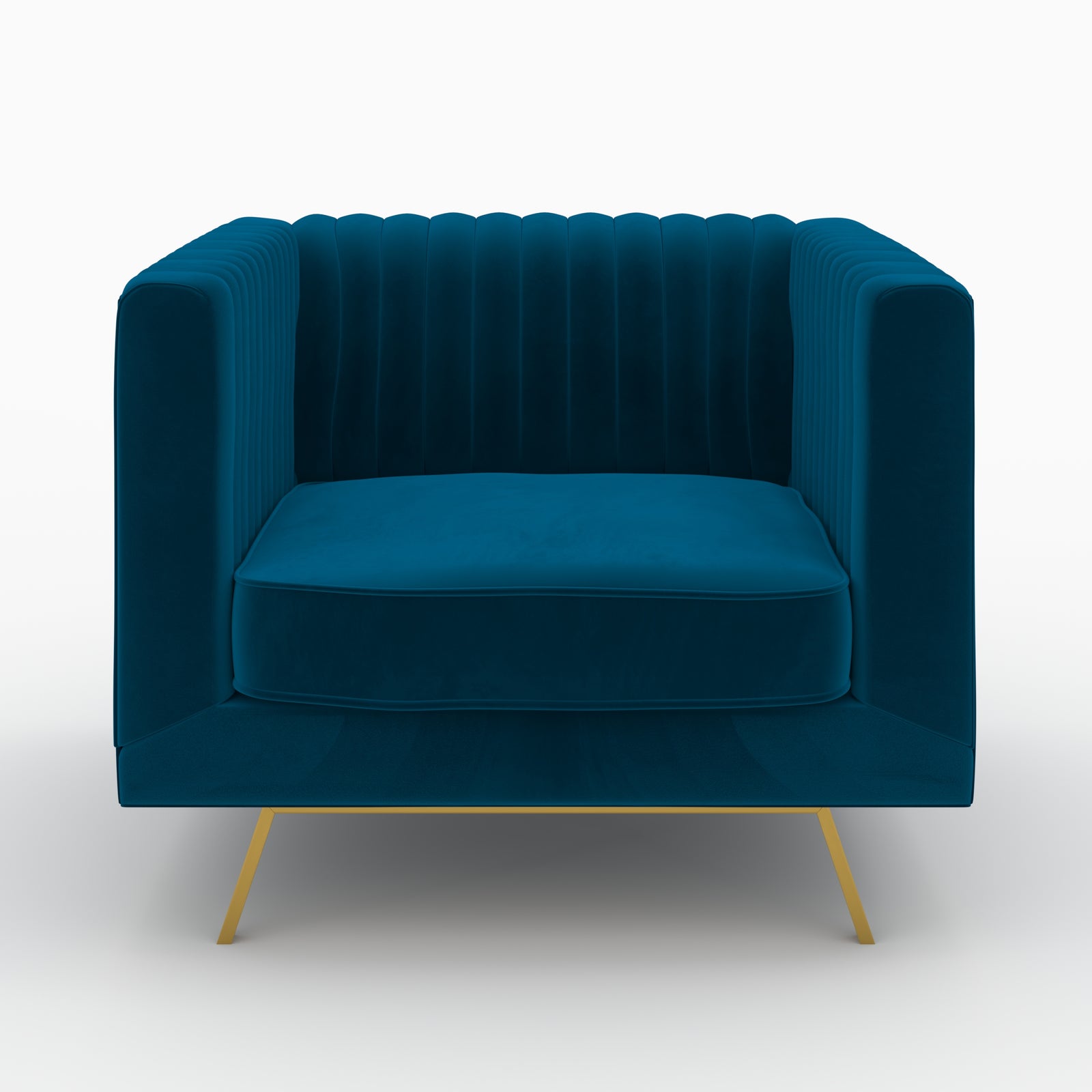 ensemble canape fauteuil gatsby velours bleu fonce